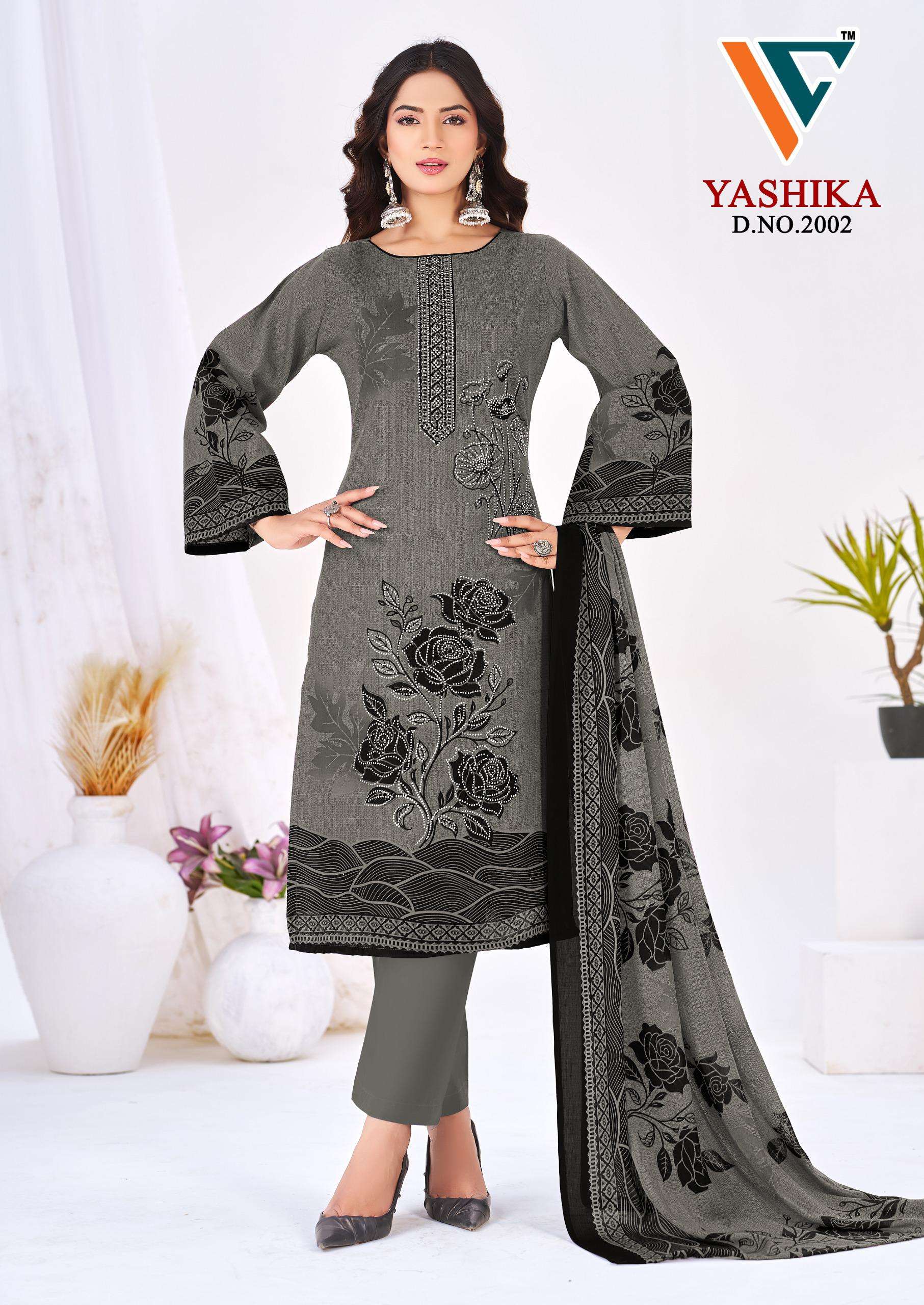 VANDANA CREATION YASHIKA VOL 2 COTTON PRINT WITH FANCY SWAROVSKI WORK SUIT