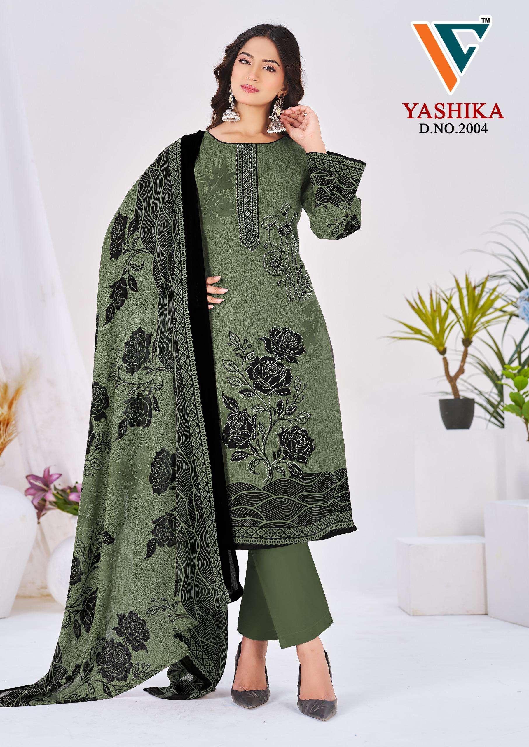VANDANA CREATION YASHIKA VOL 2 COTTON PRINT WITH FANCY SWAROVSKI WORK SUIT