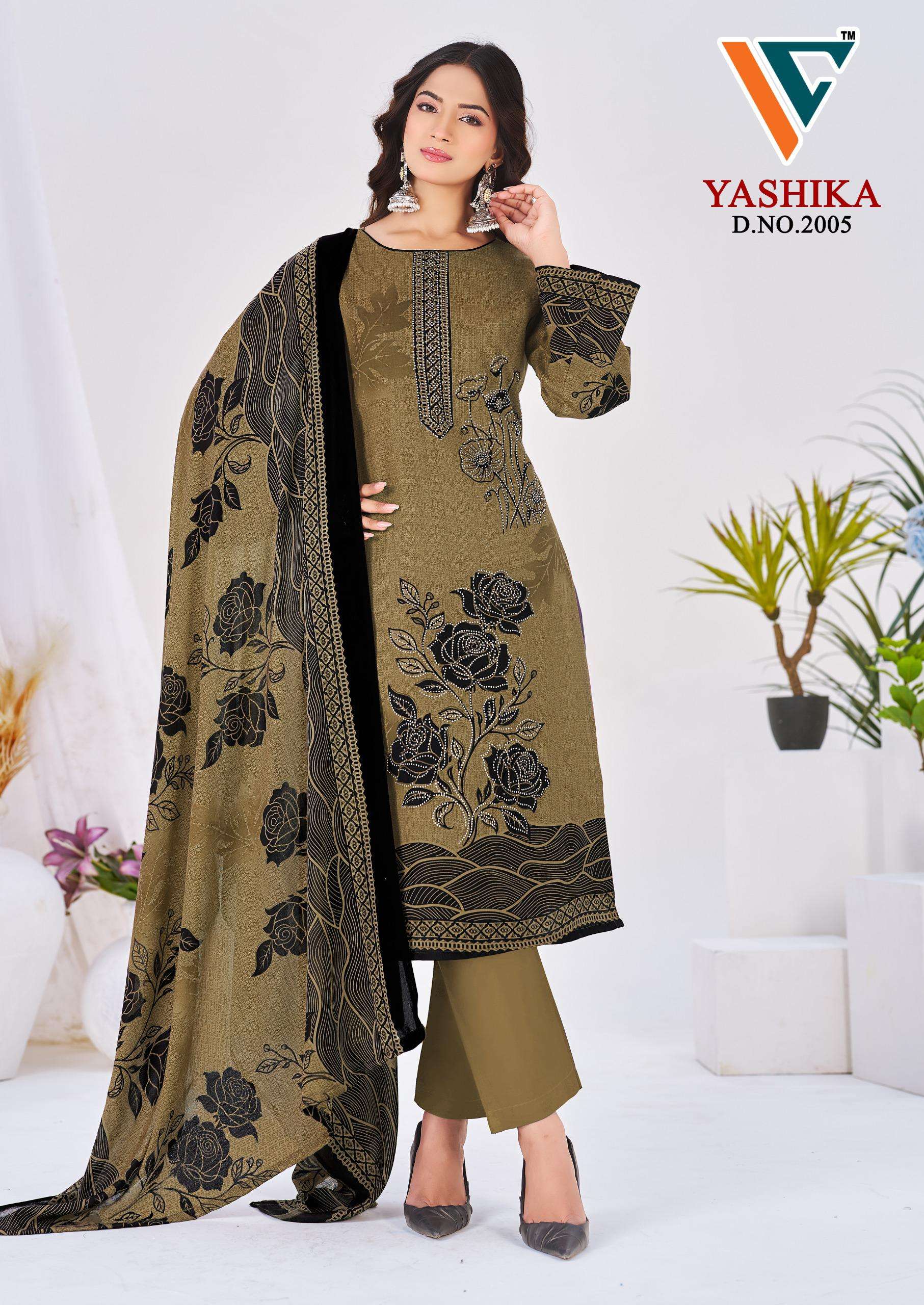 VANDANA CREATION YASHIKA VOL 2 COTTON PRINT WITH FANCY SWAROVSKI WORK SUIT