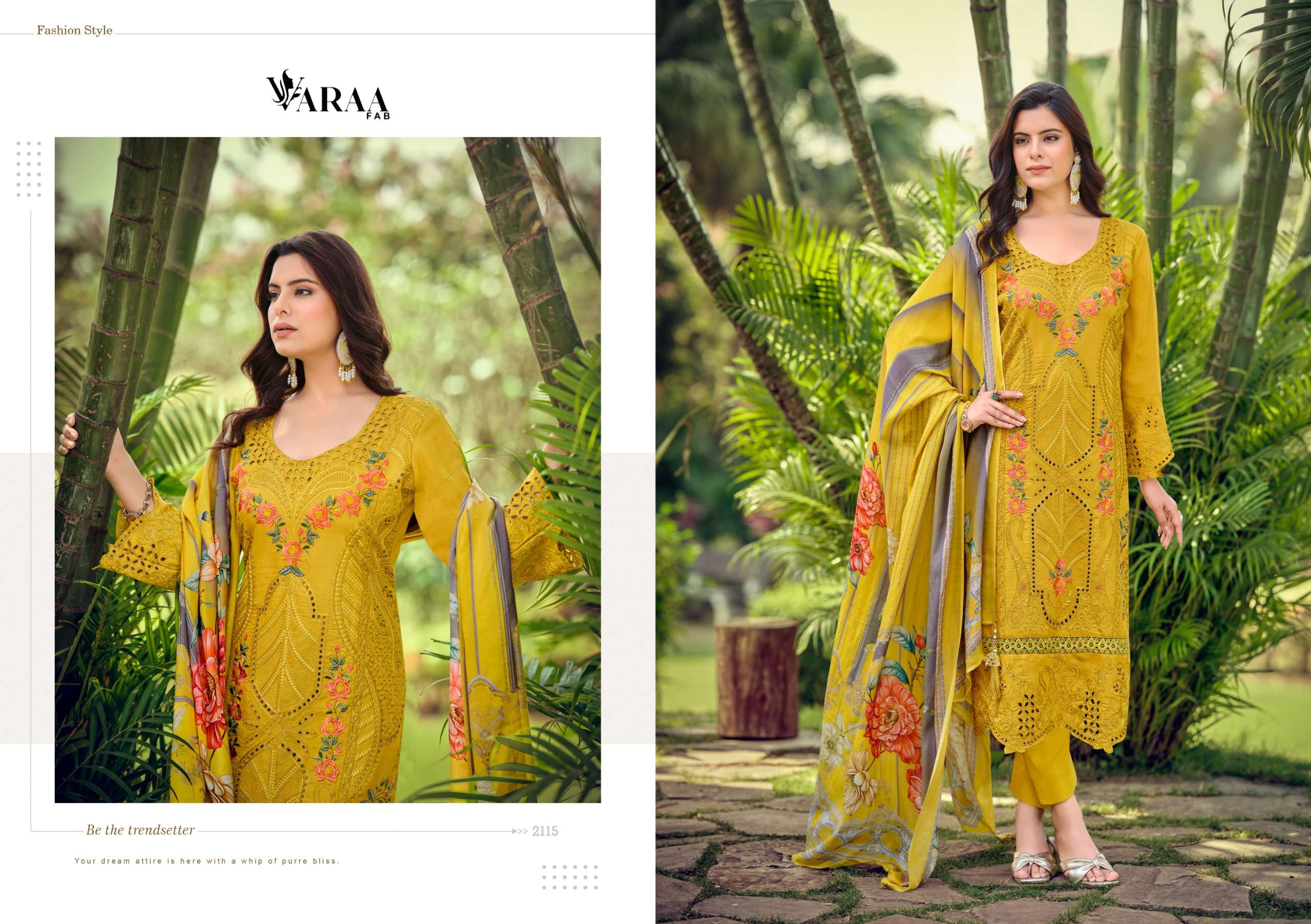 VARAA FAB FLORENCE MUSLIN WITH HEAVY EMBROIDERY DESIGNER WORK SUIT