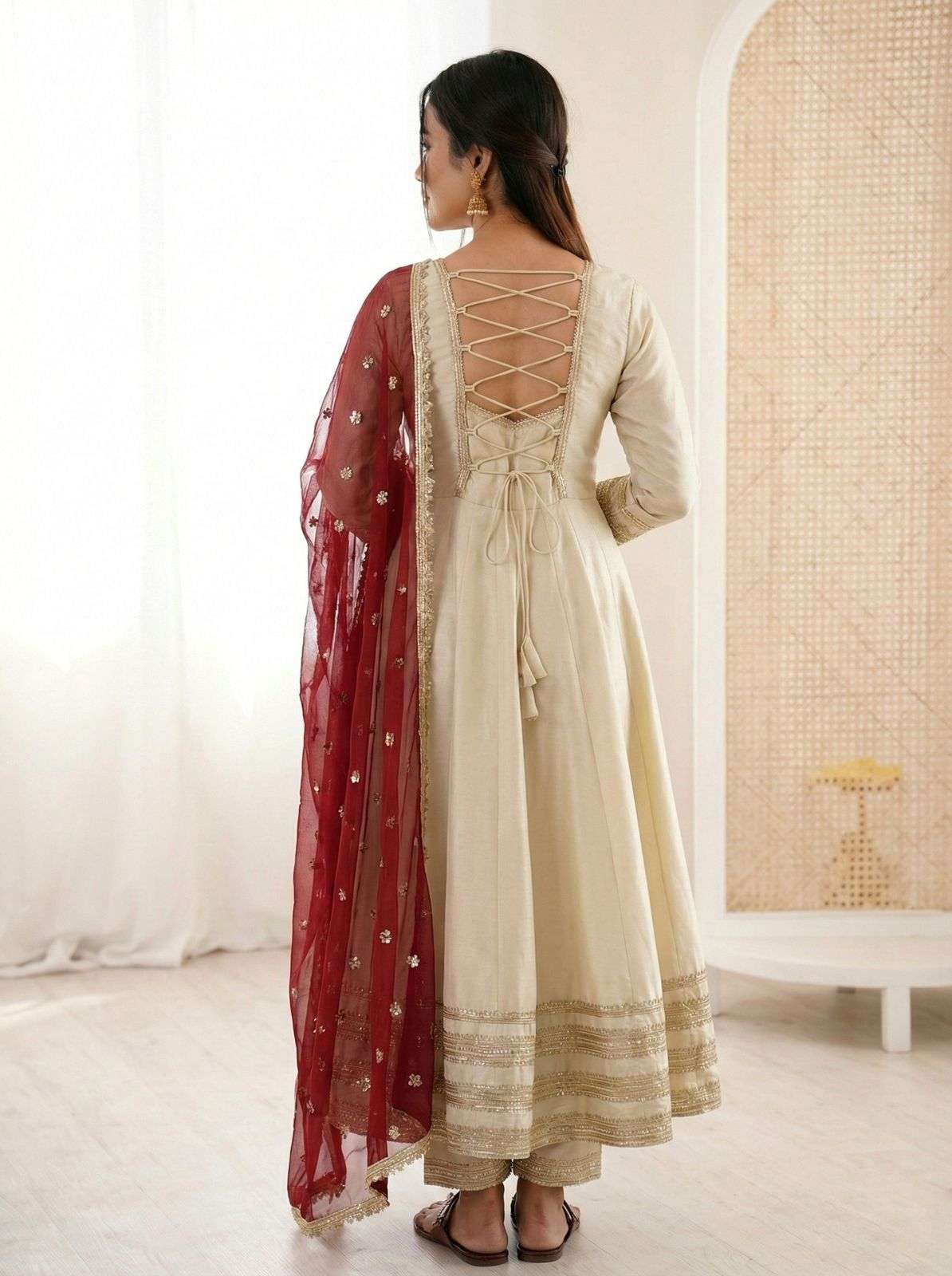 ZF 5017 COSMOS FABRIC DESIGNER PARTY WEAR GOWN BOTTOM AND DUPATTA SET