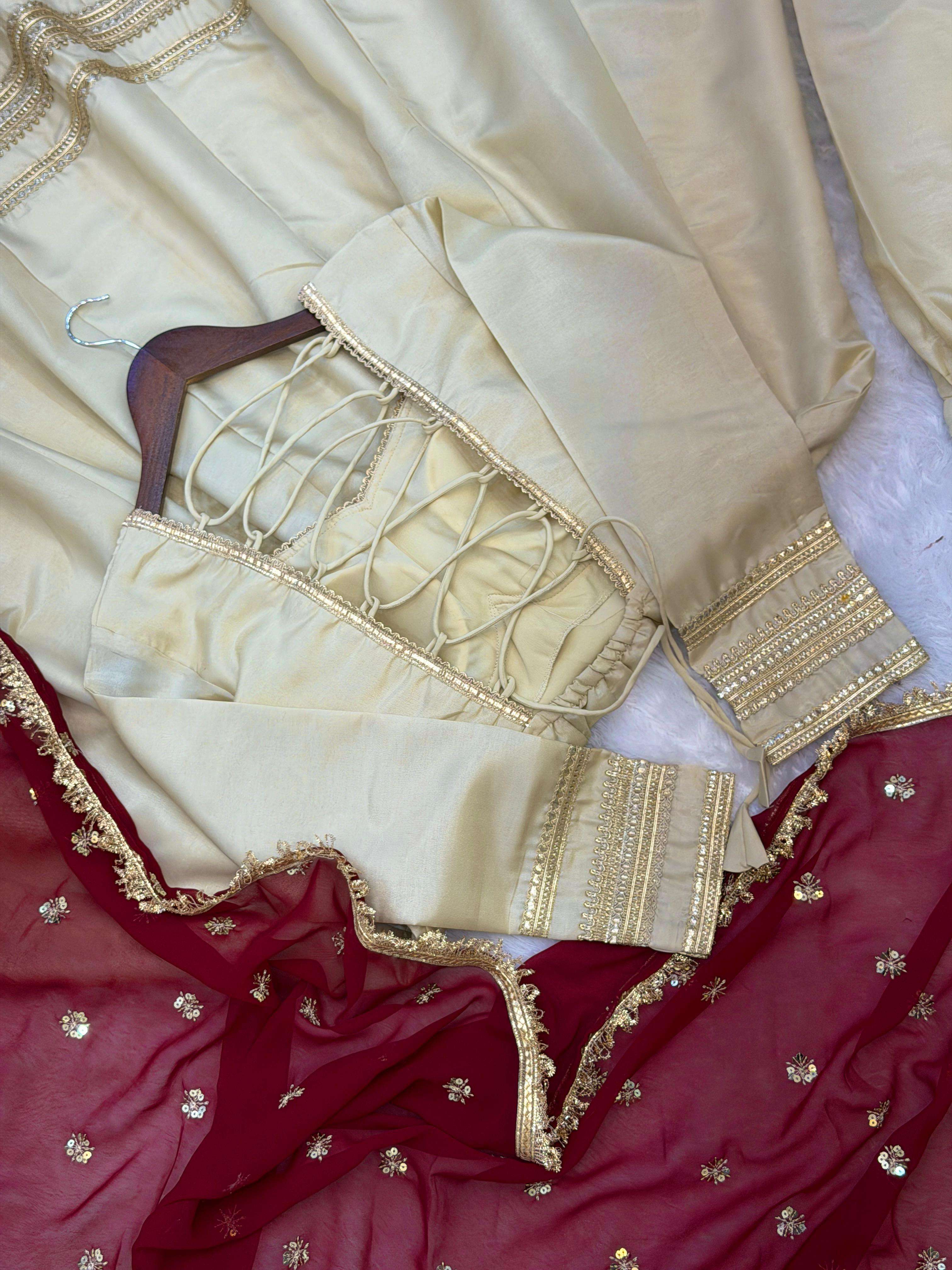 ZF 5017 COSMOS FABRIC DESIGNER PARTY WEAR GOWN BOTTOM AND DUPATTA SET