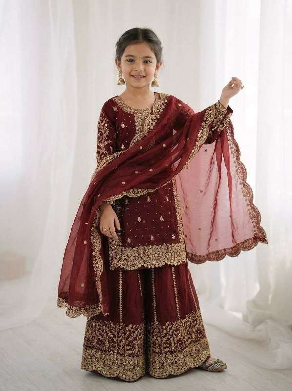 ZSR 3169 HEAVY FESTIVE WEAR KIDS AND WOMENS WEAR SUIT COLLECTION 