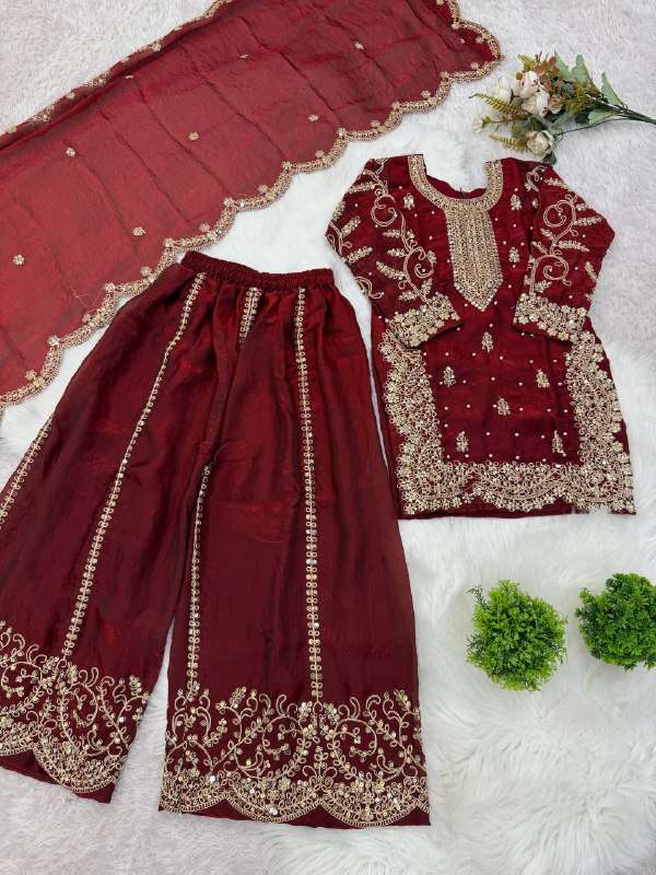ZSR 3169 HEAVY FESTIVE WEAR KIDS AND WOMENS WEAR SUIT COLLECTION 