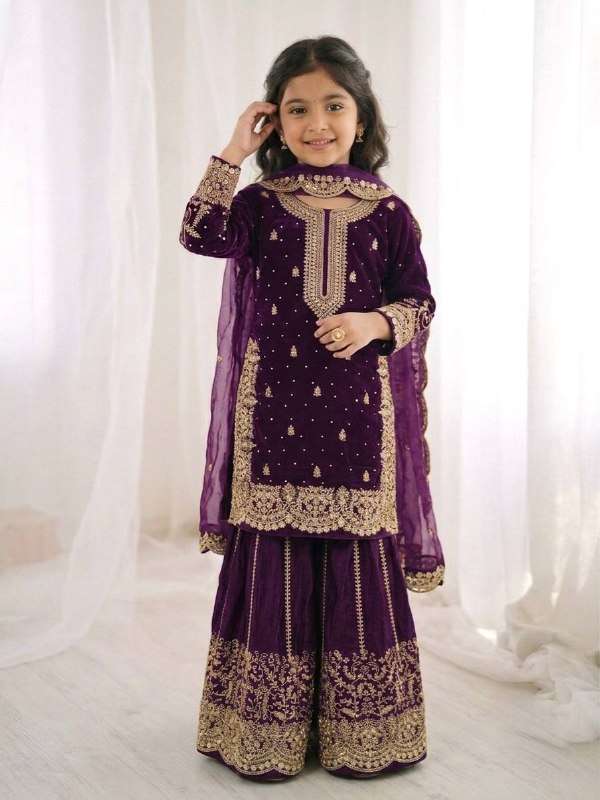 ZSR 3169 HEAVY FESTIVE WEAR KIDS AND WOMENS WEAR SUIT COLLECTION 