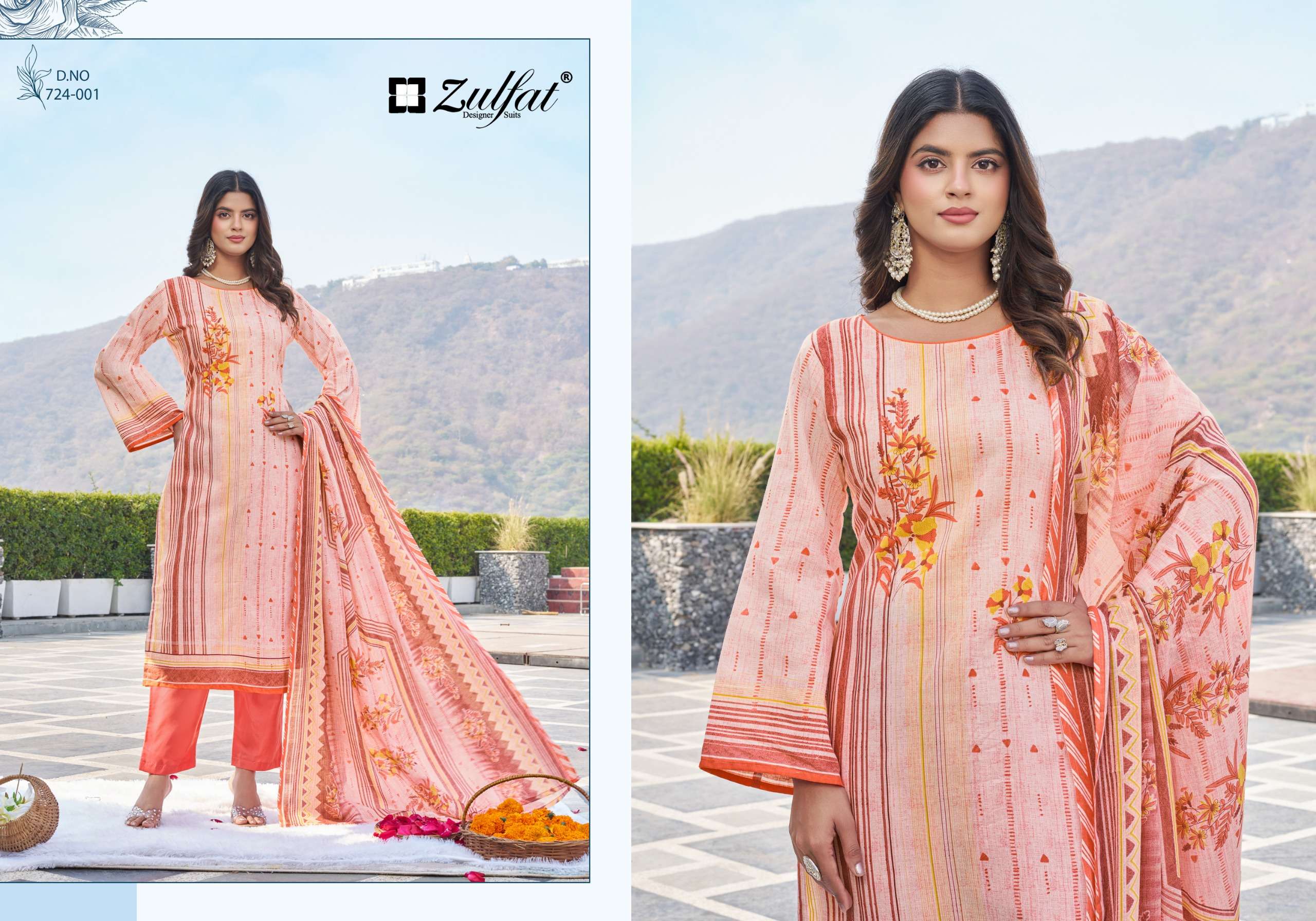 ZULFAT DESIGNER SUITS FARIDA COTTON DIGITAL PRINTS SALWAR SUIT
