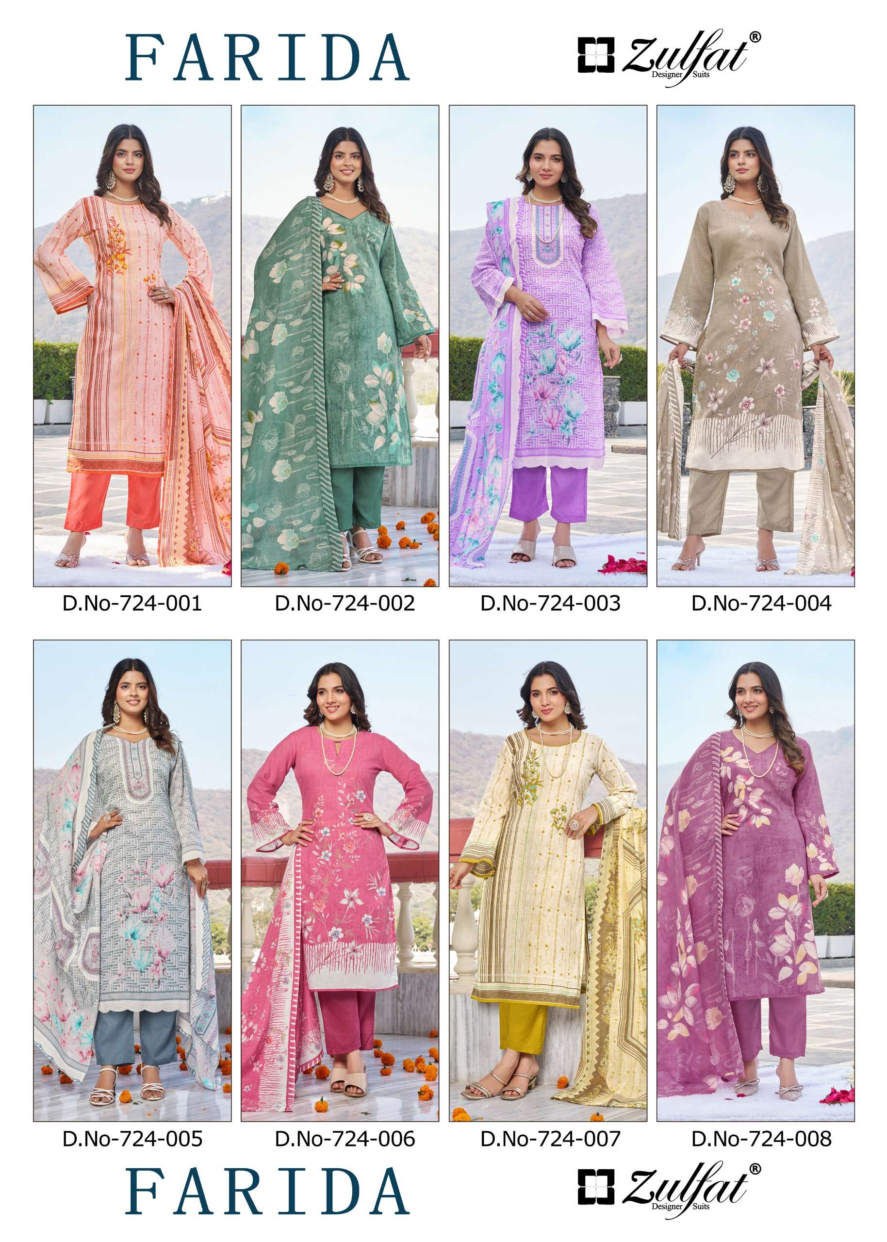 ZULFAT DESIGNER SUITS FARIDA COTTON DIGITAL PRINTS SALWAR SUIT