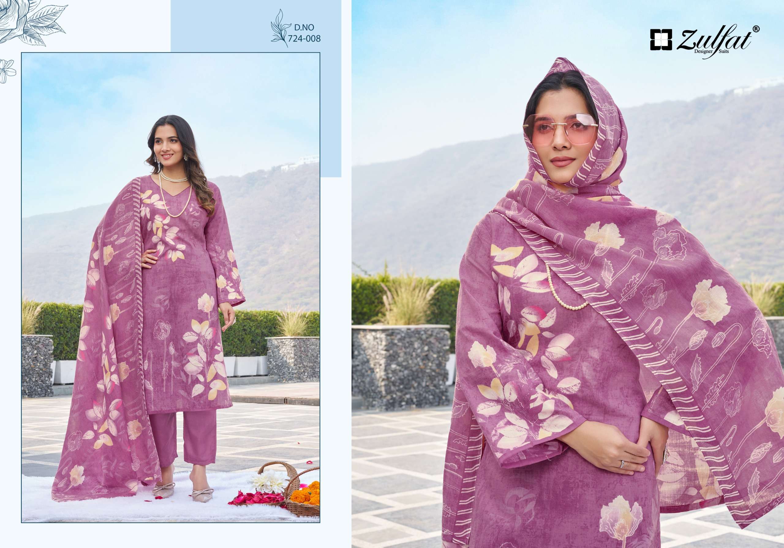ZULFAT DESIGNER SUITS FARIDA COTTON DIGITAL PRINTS SALWAR SUIT