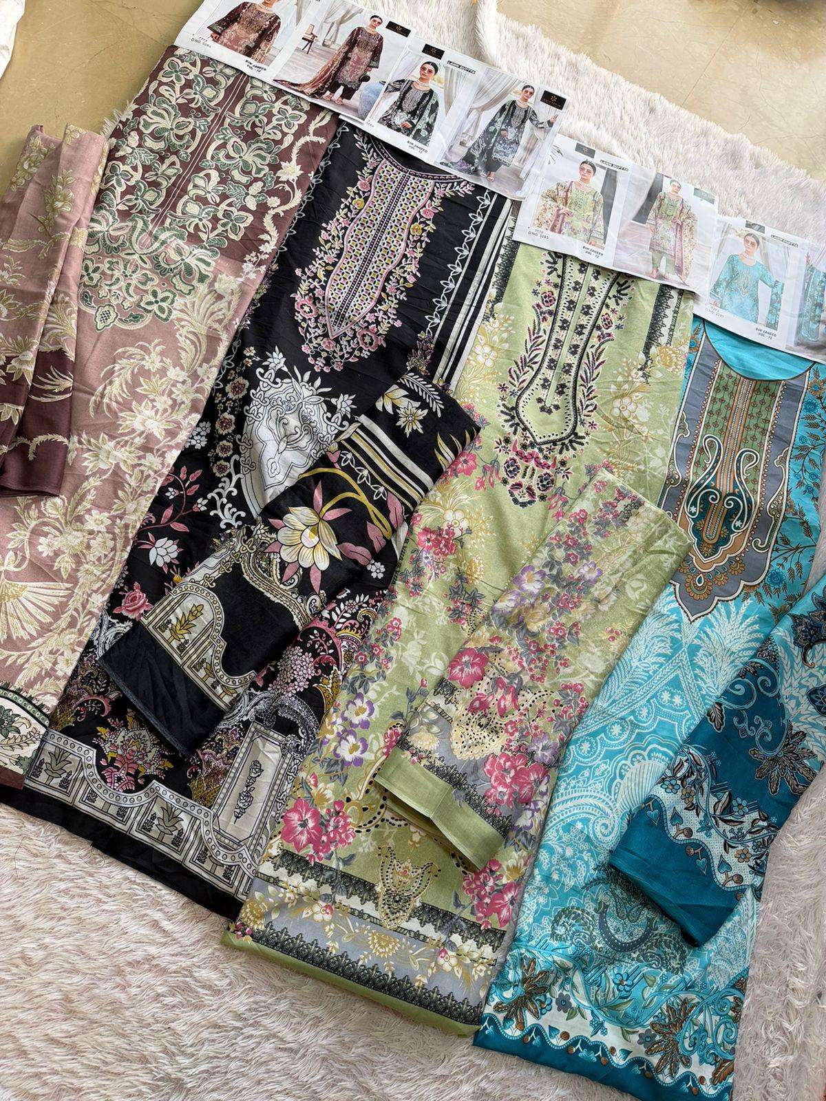 AALIZ PRINTS BIN SAHEED VOL 12 COTTON DIGITAL STYLE PRINTS SALWAR SUIT
