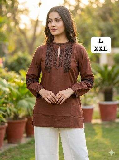 AI FASHION CHARMI VOL 7 RAYON FANCY WORKS LADIES TOP