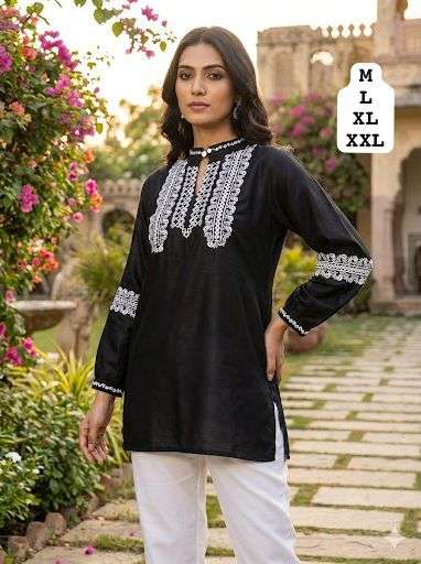 AI FASHION CHARMI VOL 7 RAYON FANCY WORKS LADIES TOP