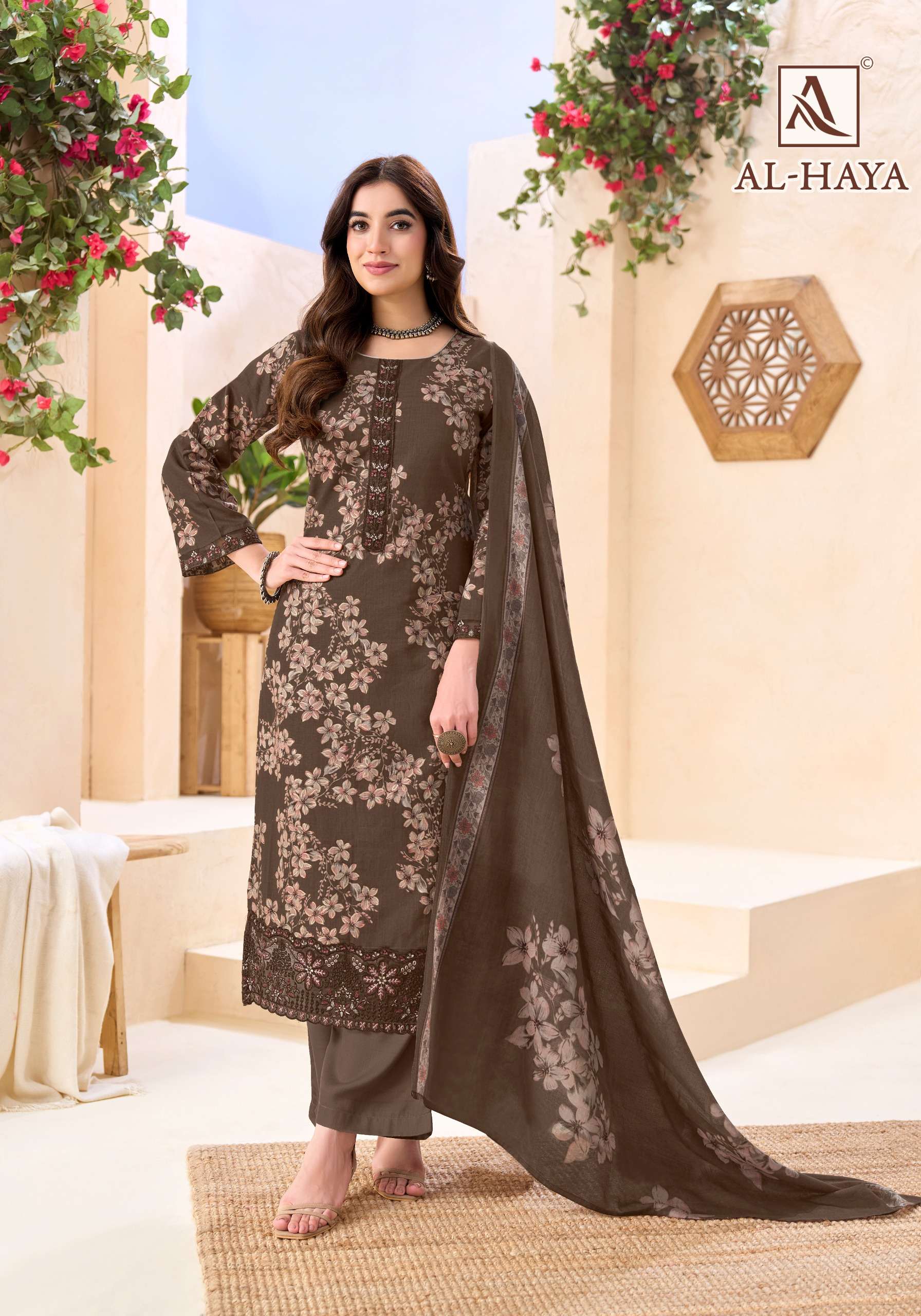 ALOK SUITS AL HAYA COTTON PRINT WITH FANCY EMBROIDERY WORK SUIT
