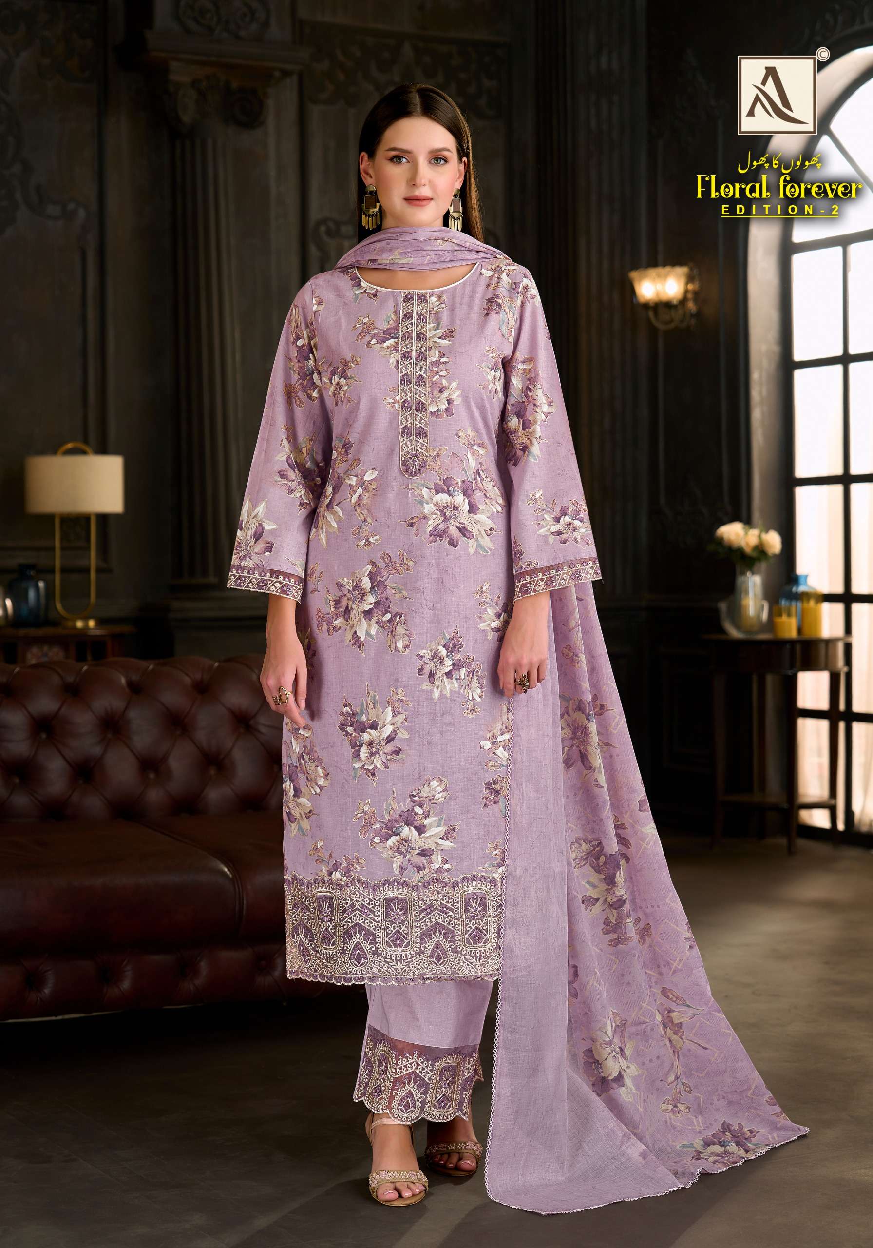 ALOK SUITS FLORAL FOREVER EDITION 2 COTTON PRINT WITH FANCY EMBROIDERY WORK SUIT