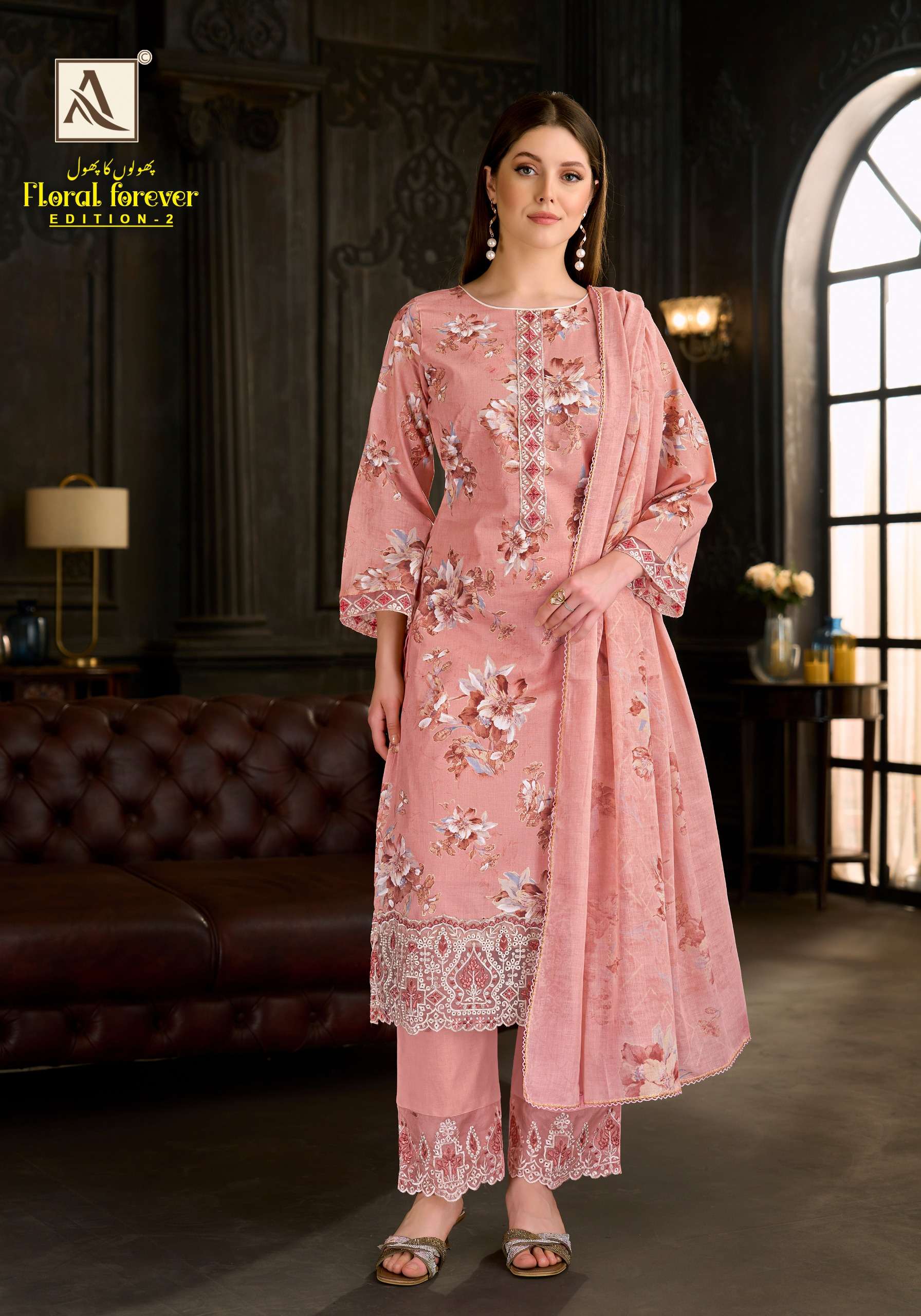 ALOK SUITS FLORAL FOREVER EDITION 2 COTTON PRINT WITH FANCY EMBROIDERY WORK SUIT
