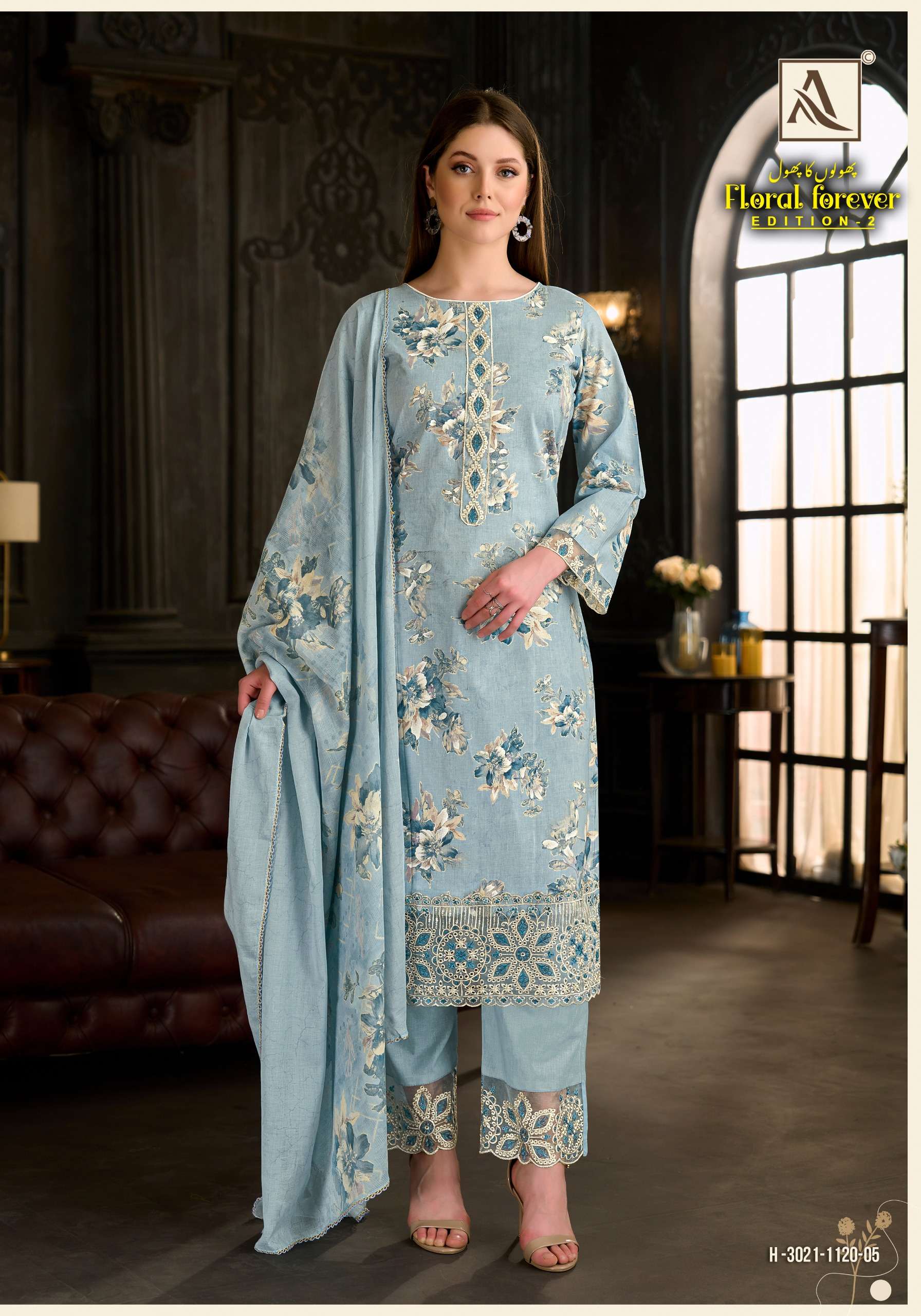 ALOK SUITS FLORAL FOREVER EDITION 2 COTTON PRINT WITH FANCY EMBROIDERY WORK SUIT