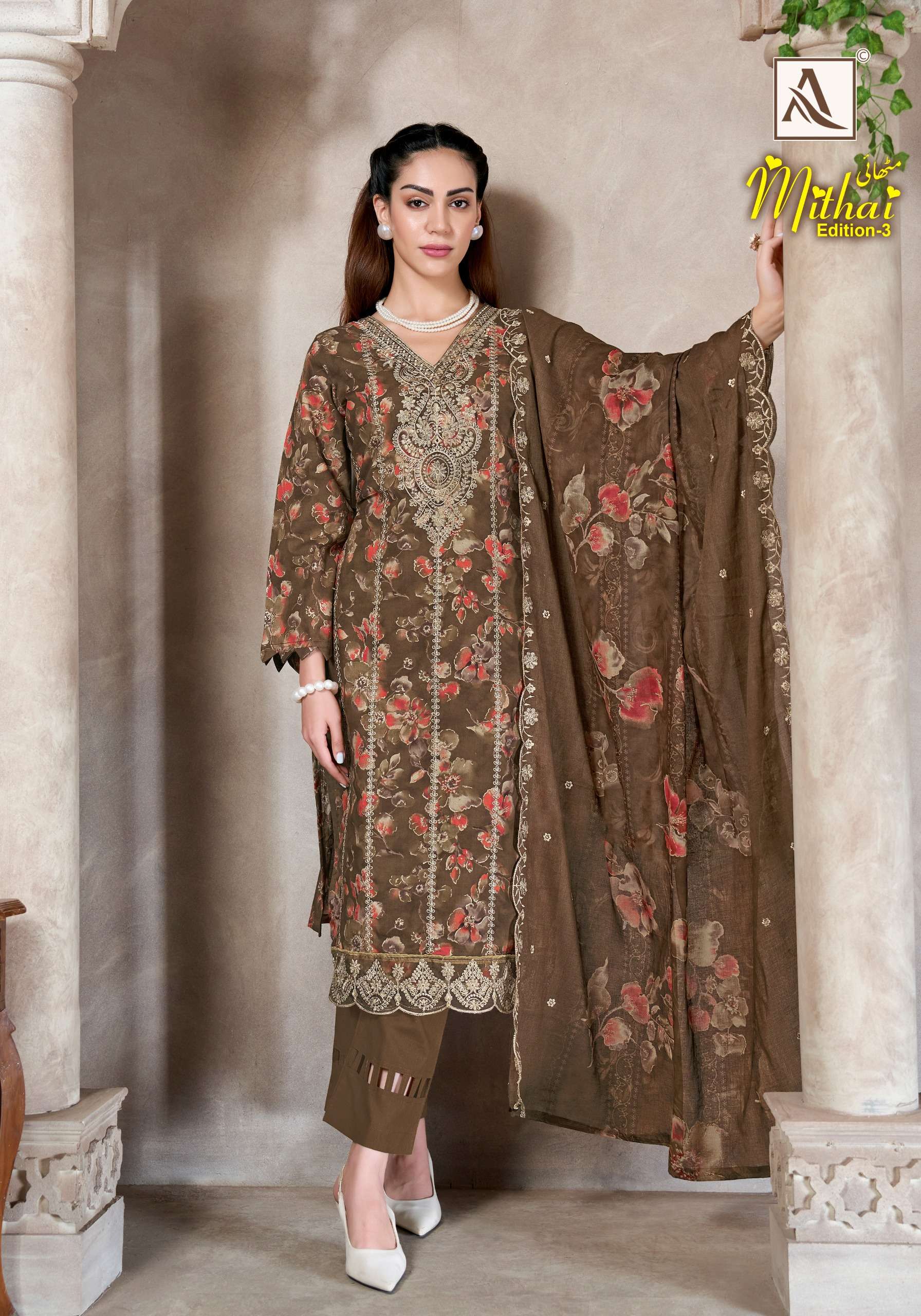 ALOK SUITS MITHAI VOL 3 COTTON PRINT WITH FANCY EMBROIDERY WORK SUIT