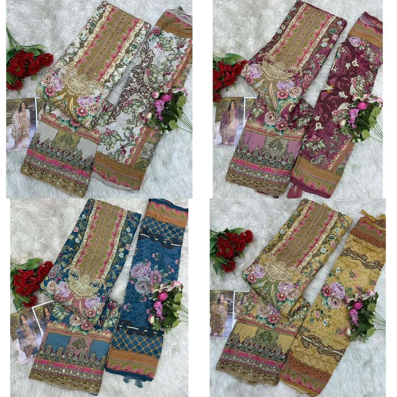 AMRUTVELA AT 170 VISCOSE DIGITAL PRINT WITH DESIGNER WORK SUIT