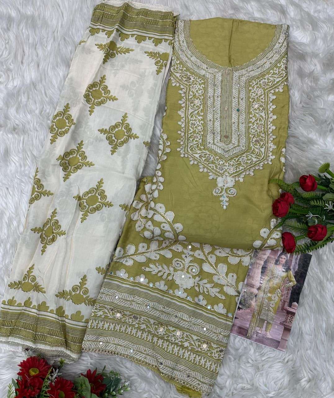 AMRUTVELA AT 207 VISCOSE DIGITAL PRINT WITH DESIGNER WORK PAKISTANI SUIT
