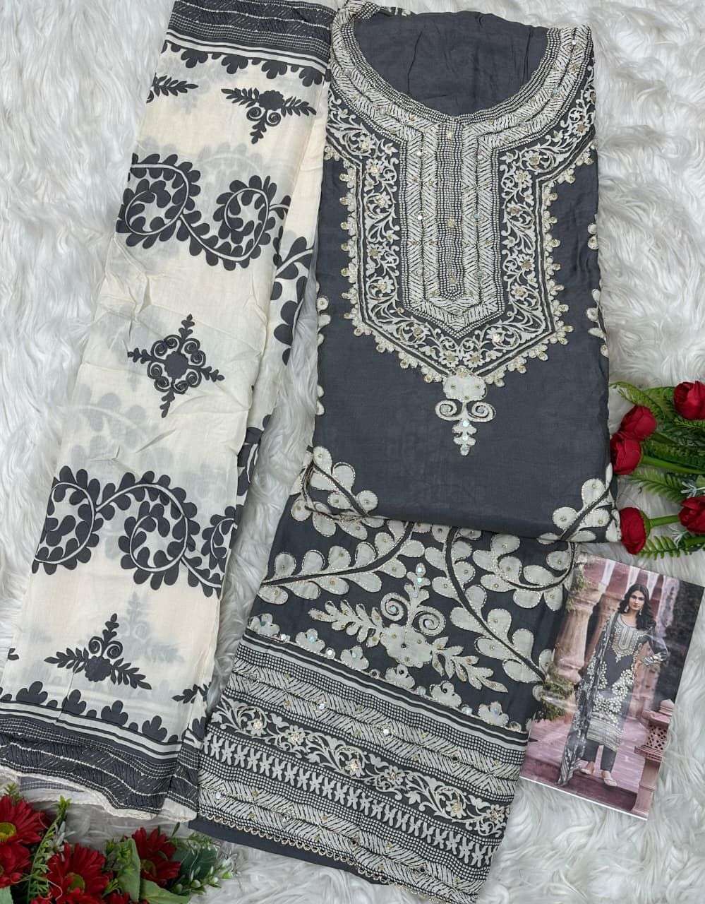 AMRUTVELA AT 207 VISCOSE DIGITAL PRINT WITH DESIGNER WORK PAKISTANI SUIT