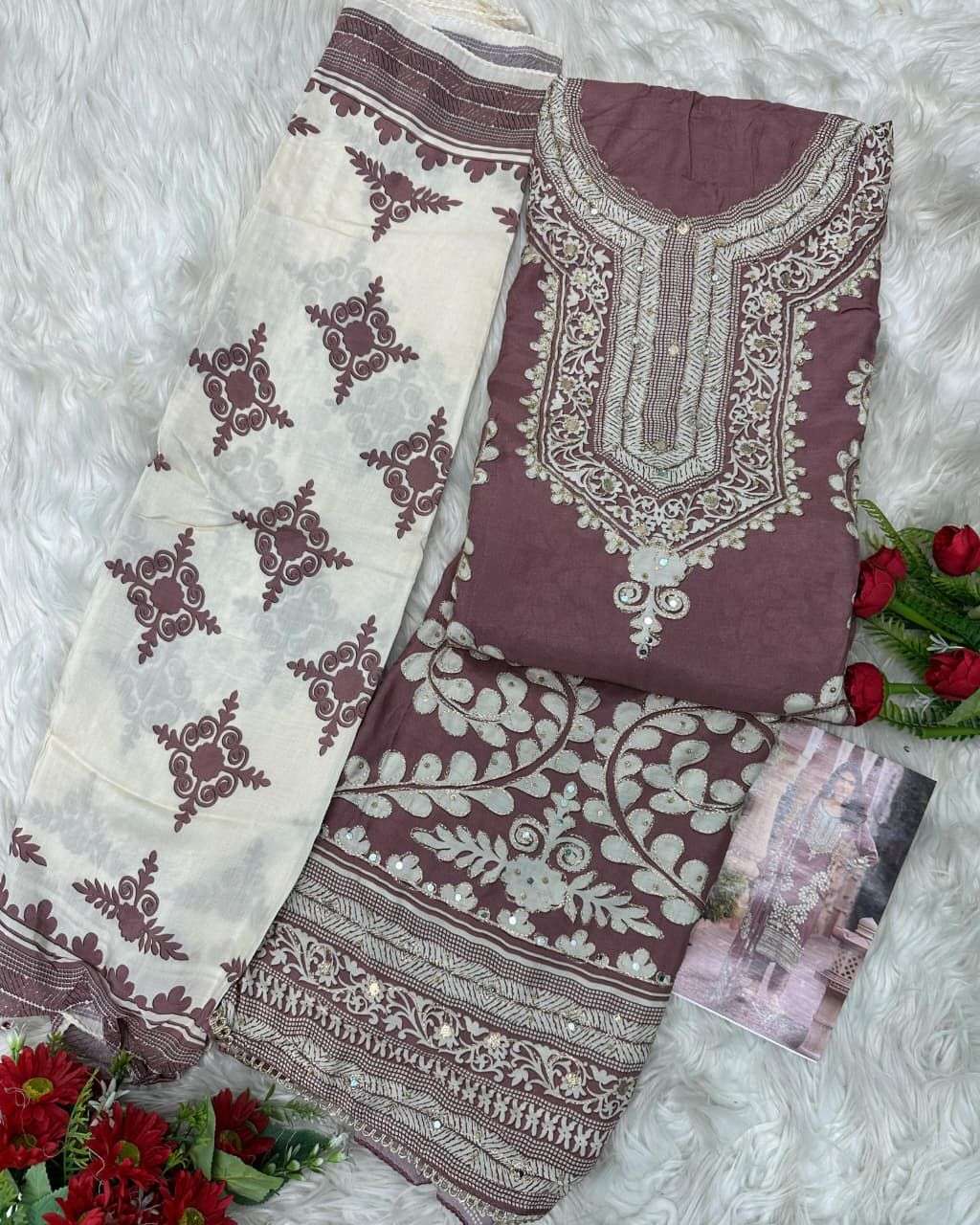 AMRUTVELA AT 207 VISCOSE DIGITAL PRINT WITH DESIGNER WORK PAKISTANI SUIT