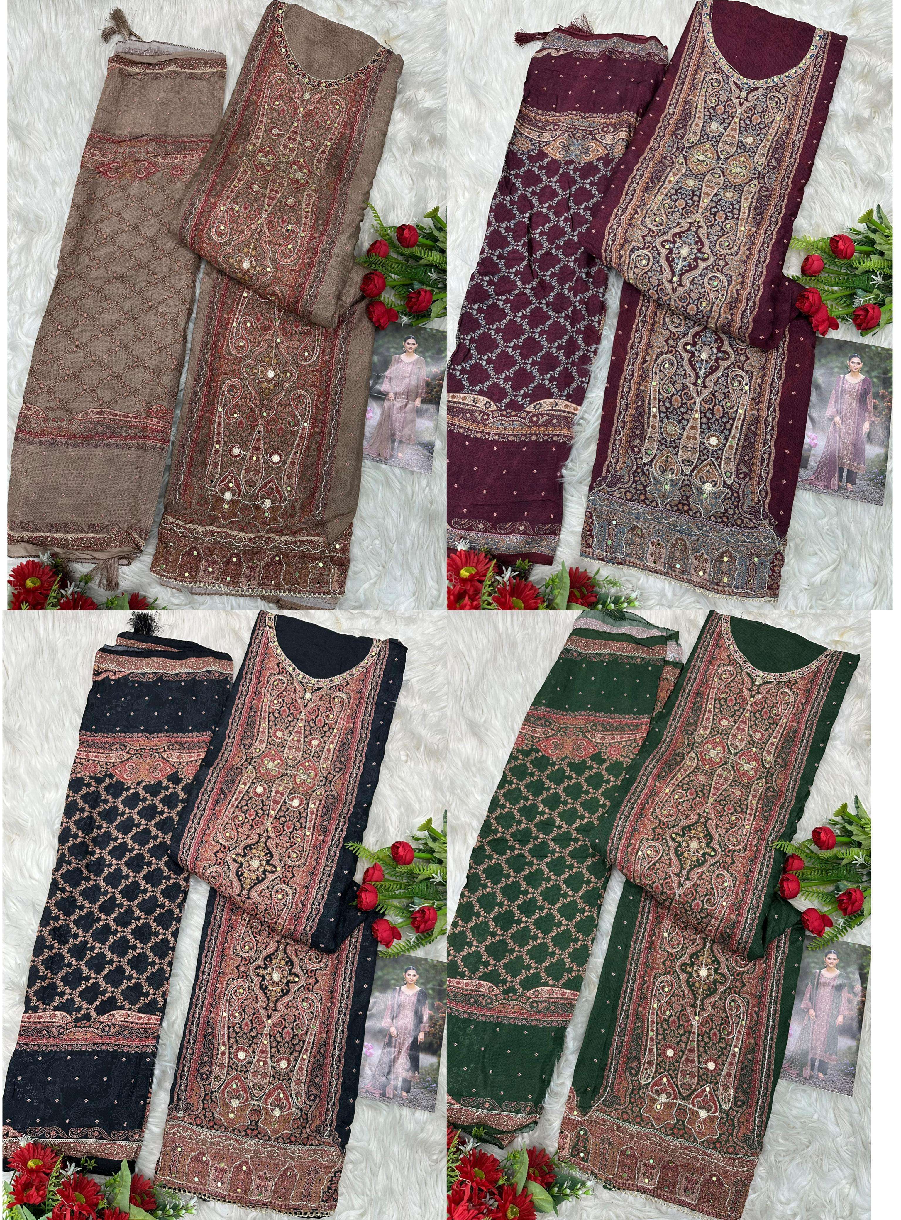 AMRUTVELA AT 221 VISCOSE DIGITAL PRINT WITH DESIGNER WORK SUIT