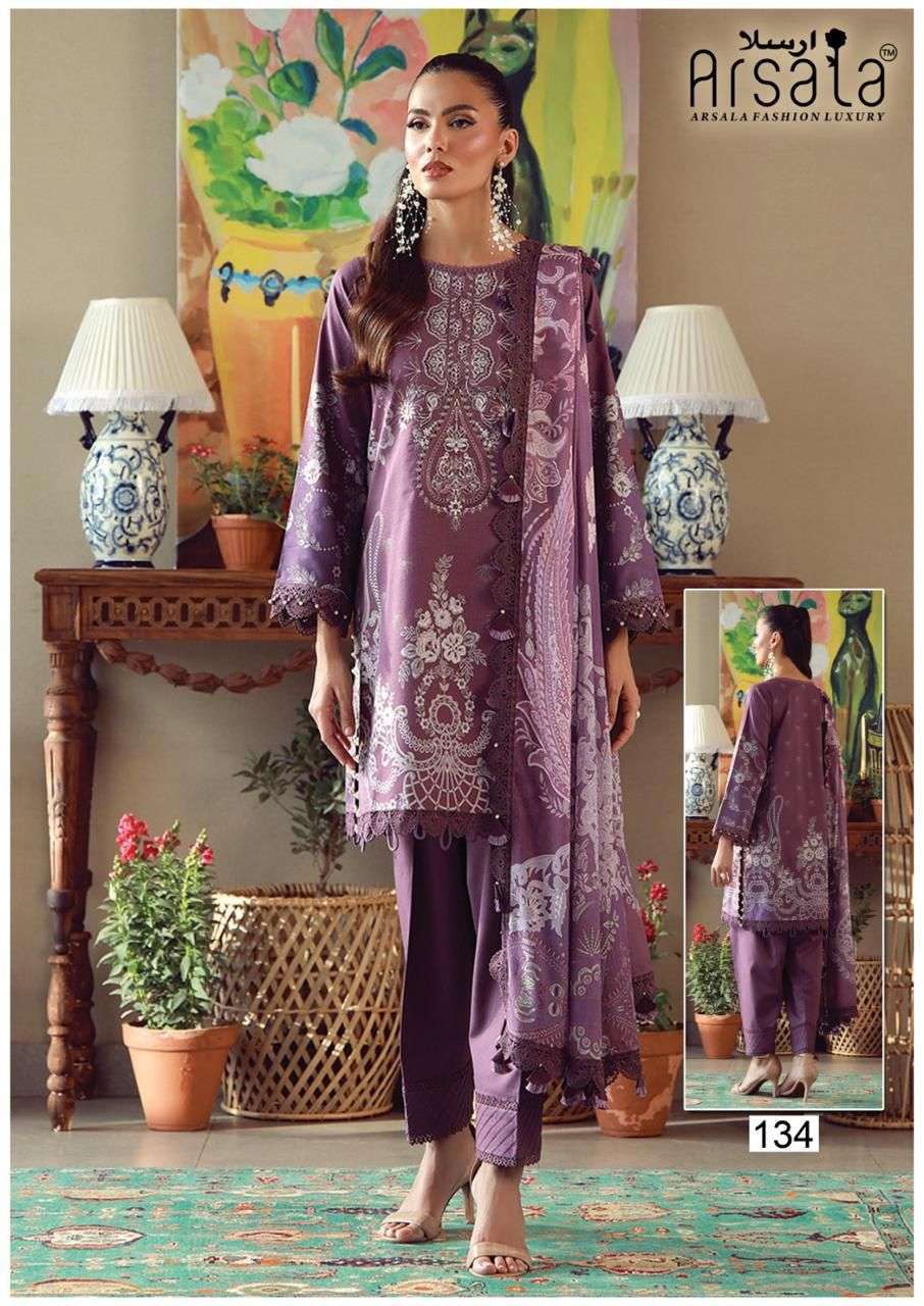 ARSALA FASHION LUXURY AMARA HEAVY COTTON LUXURY COLLECTION VOL 4 COTTON DIGITAL PRINT SALWAR SUIT