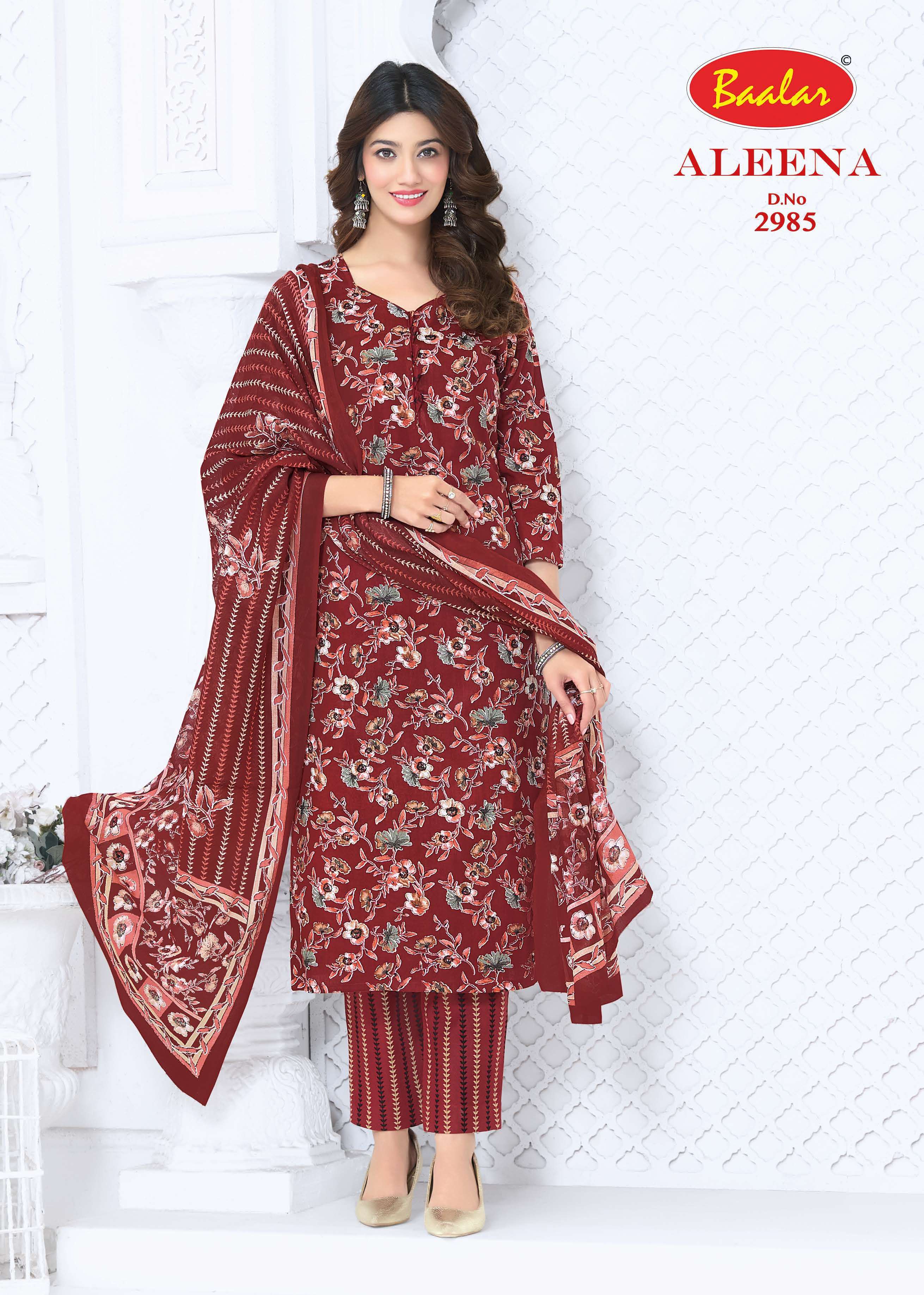 BAALAR ALEENA VOL 29 COTTON PRINTED LADIES SUIT