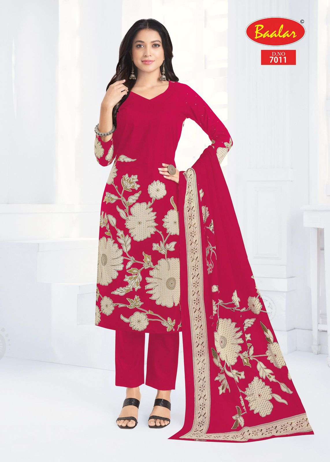 BAALAR PASHMINA VOL 7 LAWN COTTON PRINTED LADIES SUIT