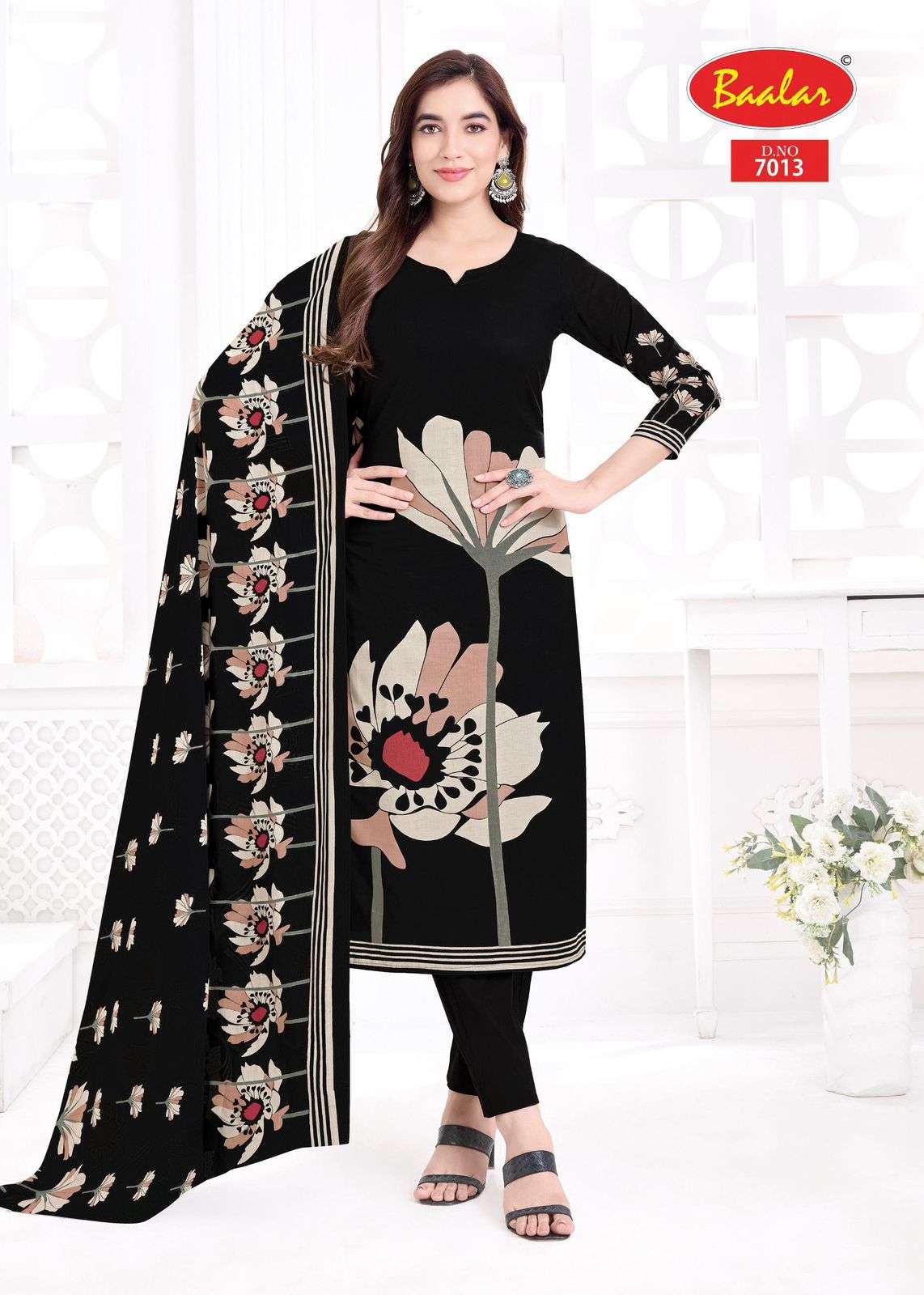 BAALAR PASHMINA VOL 7 LAWN COTTON PRINTED LADIES SUIT