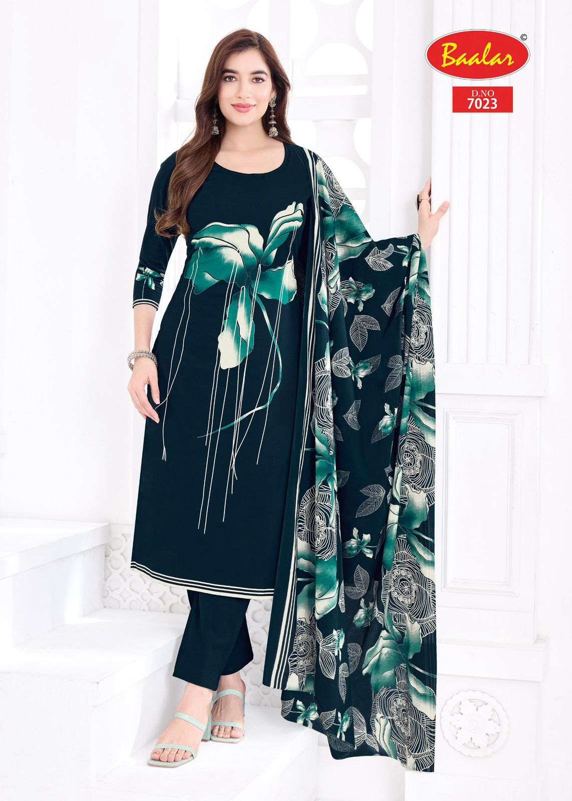 BAALAR PASHMINA VOL 7 LAWN COTTON PRINTED LADIES SUIT