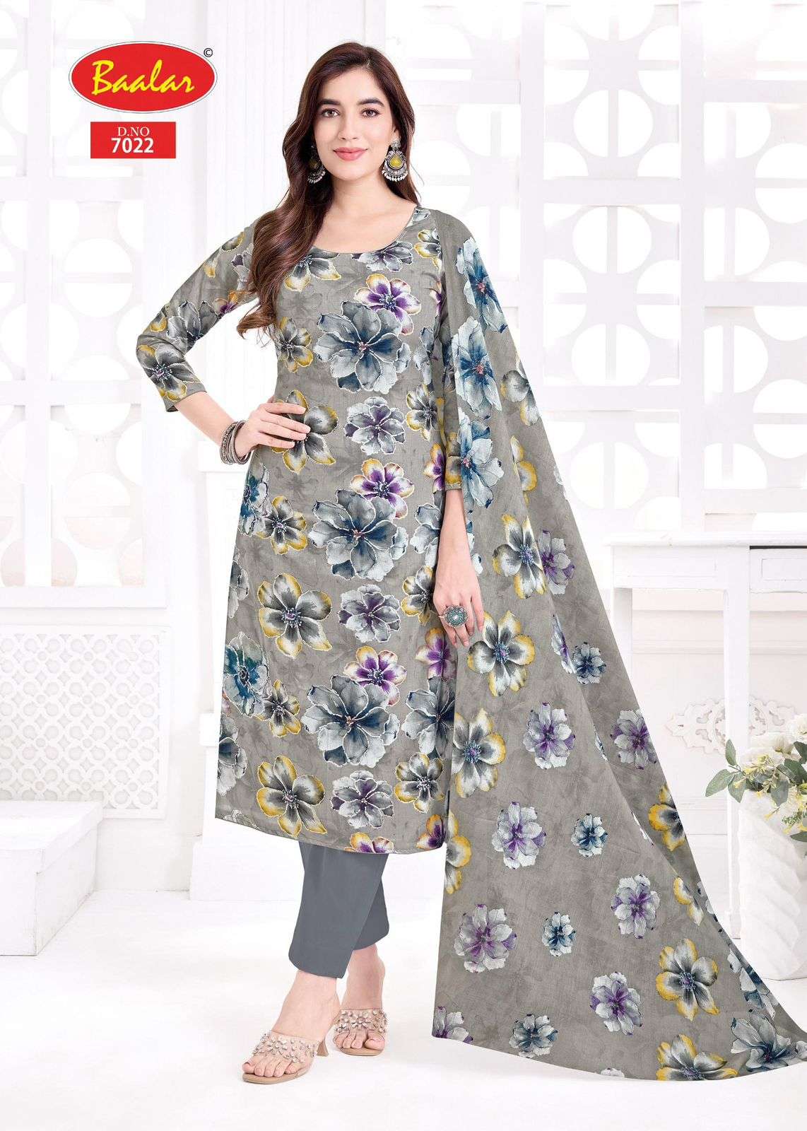 BAALAR PASHMINA VOL 7 LAWN COTTON PRINTED LADIES SUIT