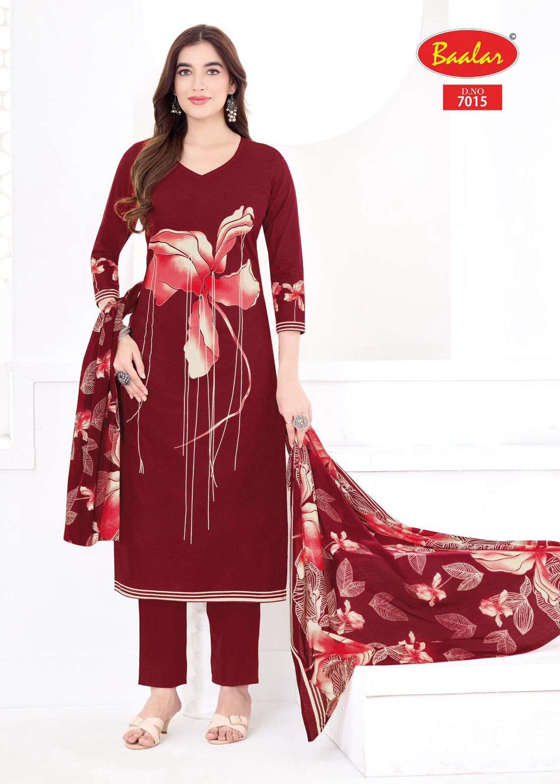 BAALAR PASHMINA VOL 7 LAWN COTTON PRINTED LADIES SUIT