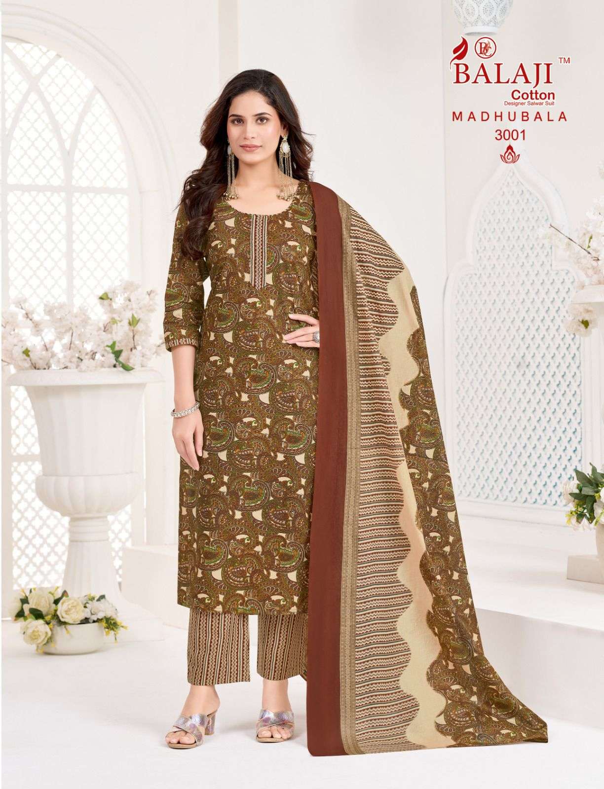 BALAJI COTTON MADUBALA VOL 3 COTTON PRINT READY MADE LADIES SUIT