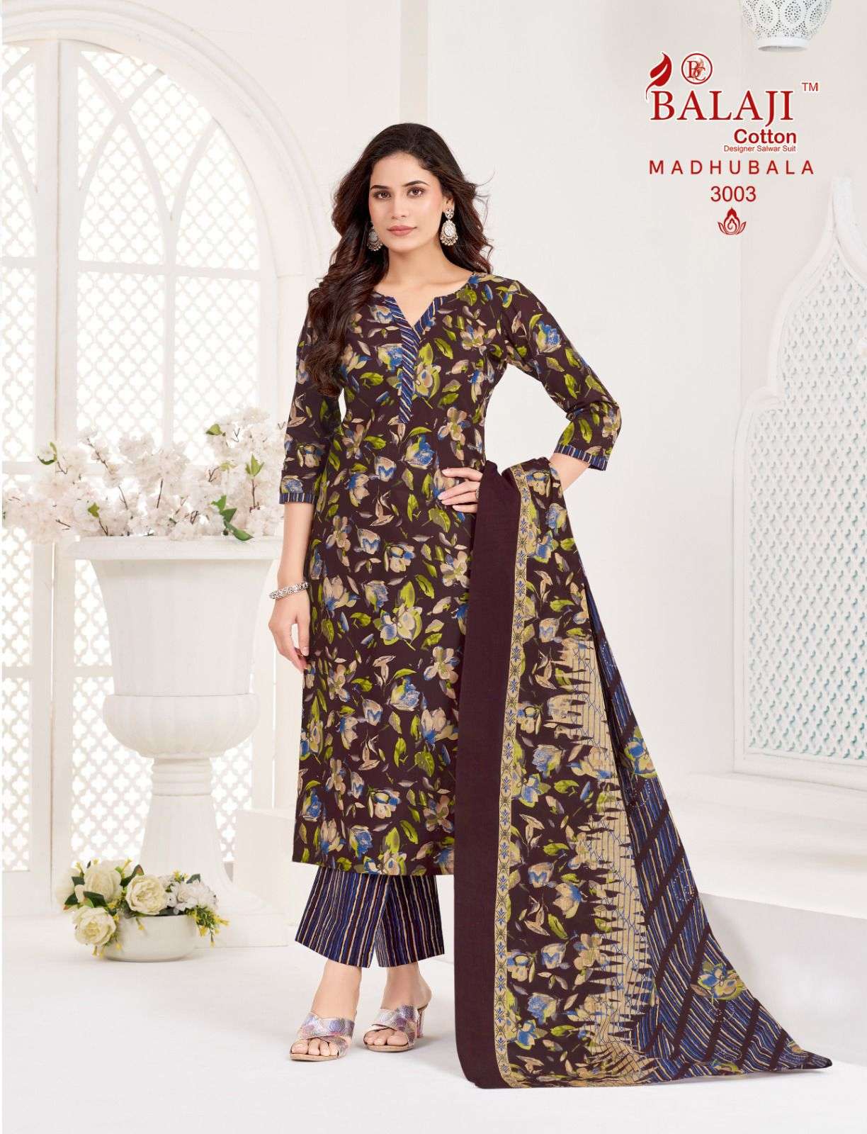 BALAJI COTTON MADUBALA VOL 3 COTTON PRINT READY MADE LADIES SUIT