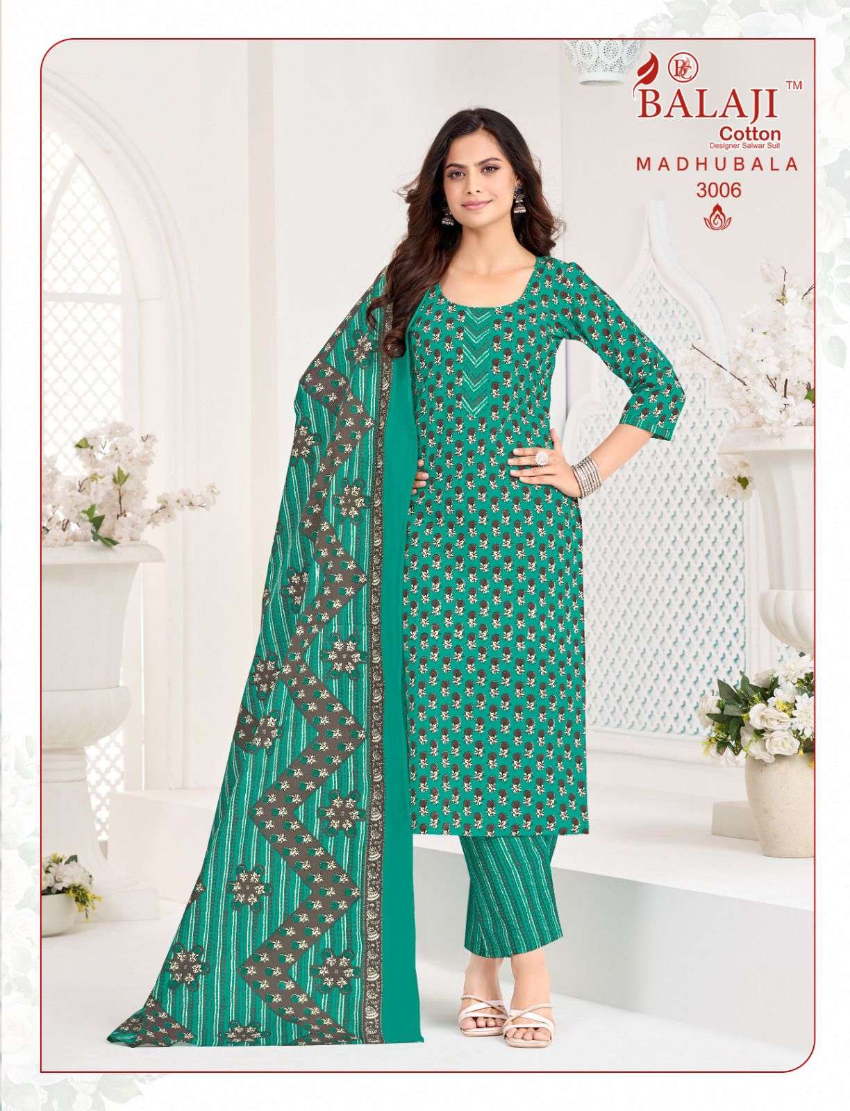 BALAJI COTTON MADUBALA VOL 3 COTTON PRINT READY MADE LADIES SUIT