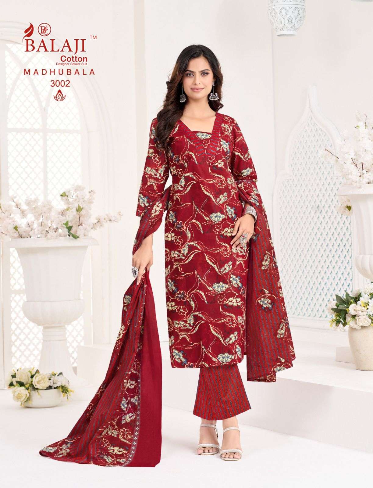 BALAJI COTTON MADUBALA VOL 3 COTTON PRINT READY MADE LADIES SUIT