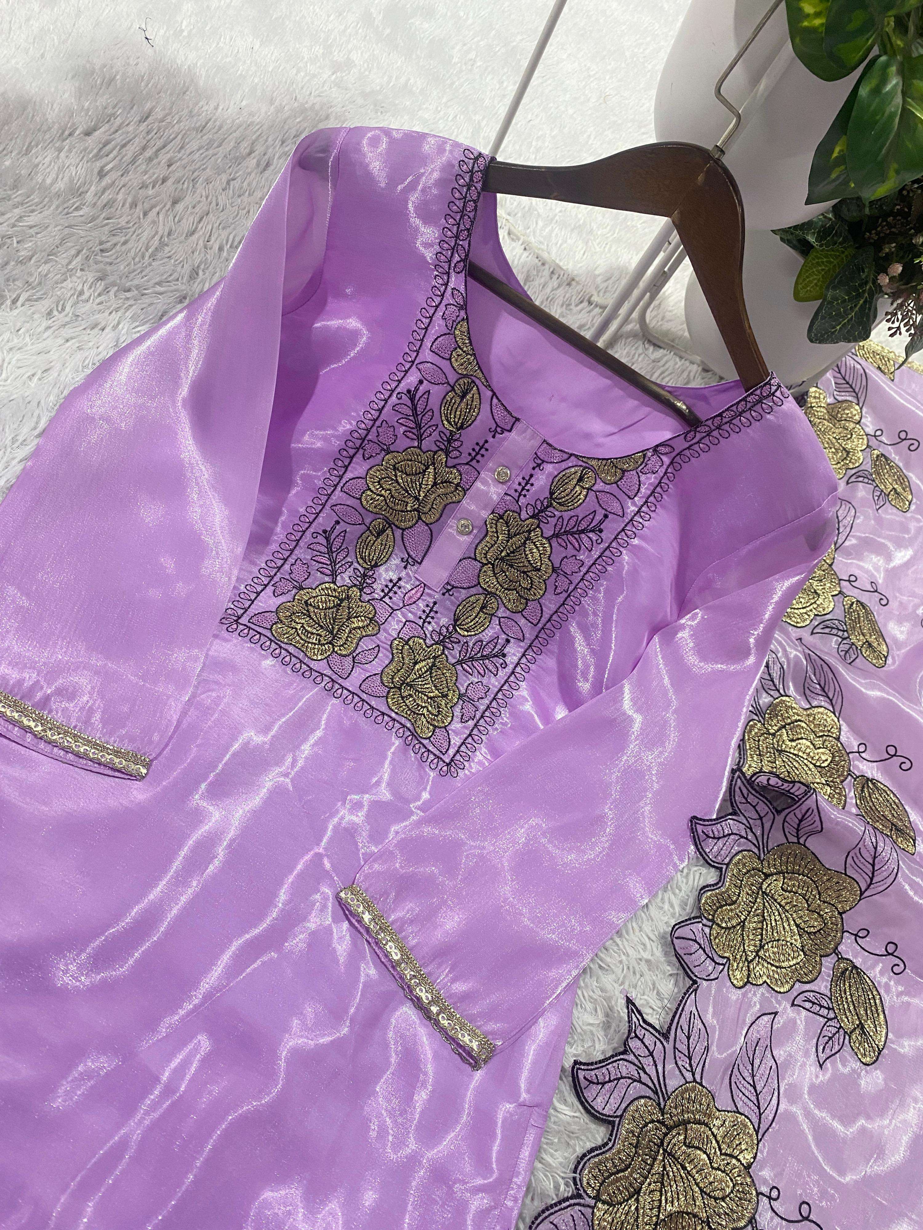BE 464 JIMMY CHOO SILK FABRIC PREETY LOOK DESIGNER WORK LADIES SUIT