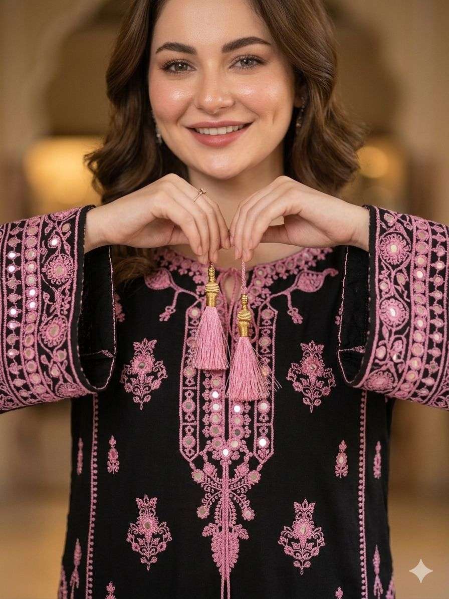 BE 465 RAYON EMBROIDERY DESIGNER WORK PARTY WEAR LADIES SUIT