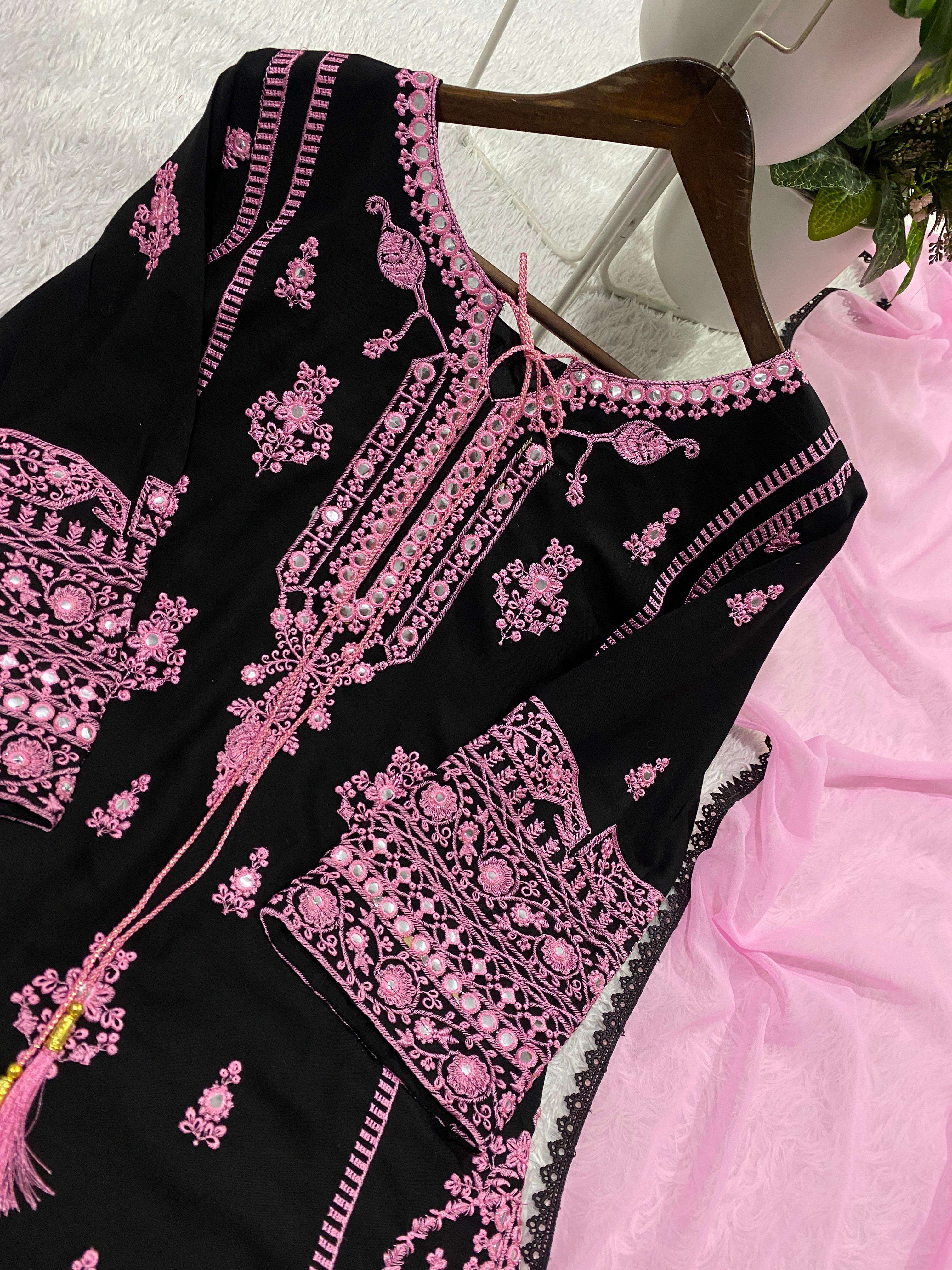 BE 465 RAYON EMBROIDERY DESIGNER WORK PARTY WEAR LADIES SUIT