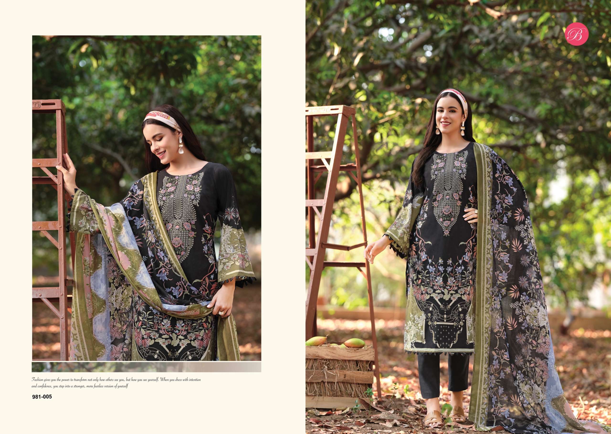 BELLIZA DESIGNER STUDIO NAIRA VOL 143 COTTON DIGITAL PRINTS WITH FANCY WORK SUI