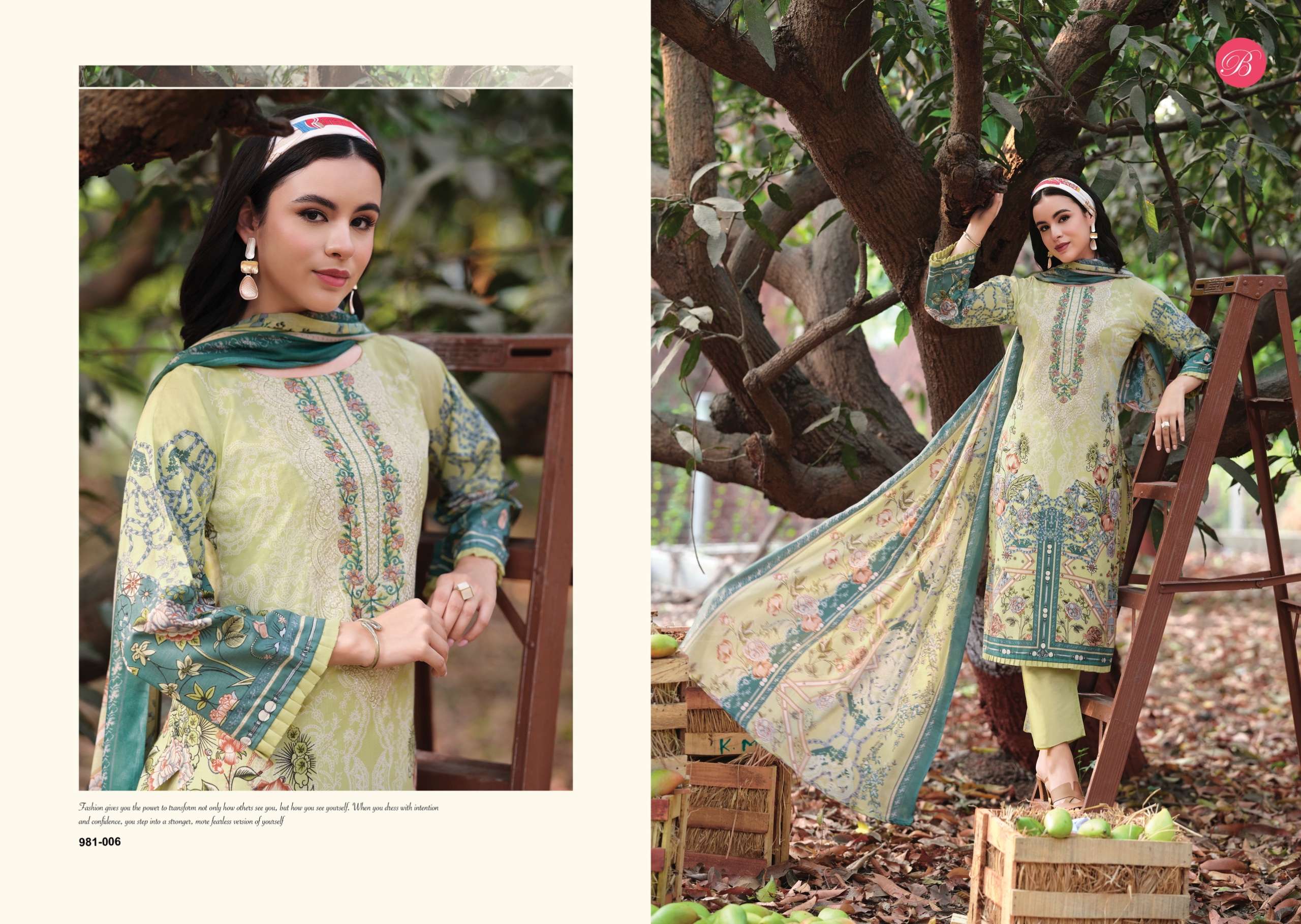 BELLIZA DESIGNER STUDIO NAIRA VOL 143 COTTON DIGITAL PRINTS WITH FANCY WORK SUI