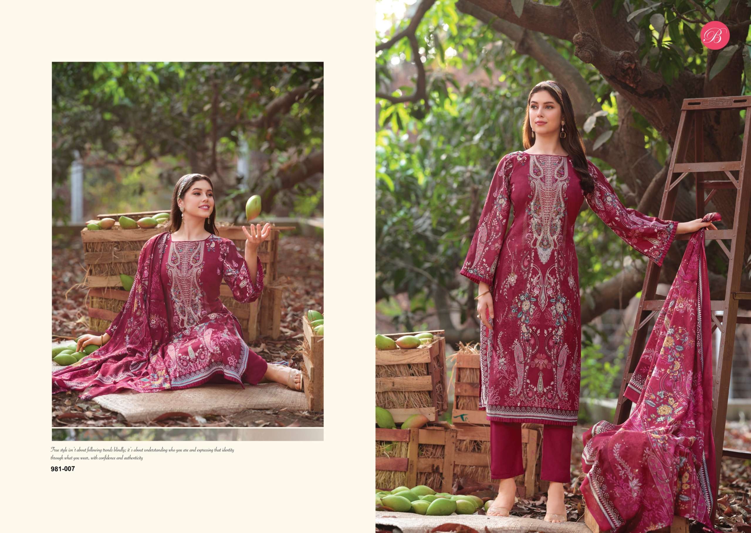 BELLIZA DESIGNER STUDIO NAIRA VOL 143 COTTON DIGITAL PRINTS WITH FANCY WORK SUI