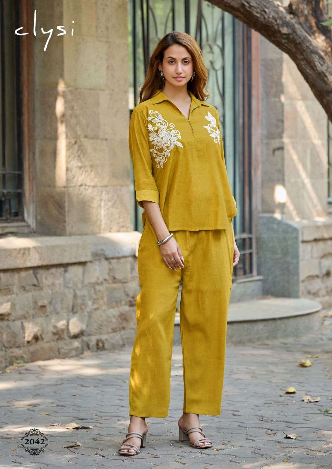 CLYSI AVIRA VISCOSE FANCY COOL SUMMER WEAR LADIES TOP WITH BOTTOM PAIR 