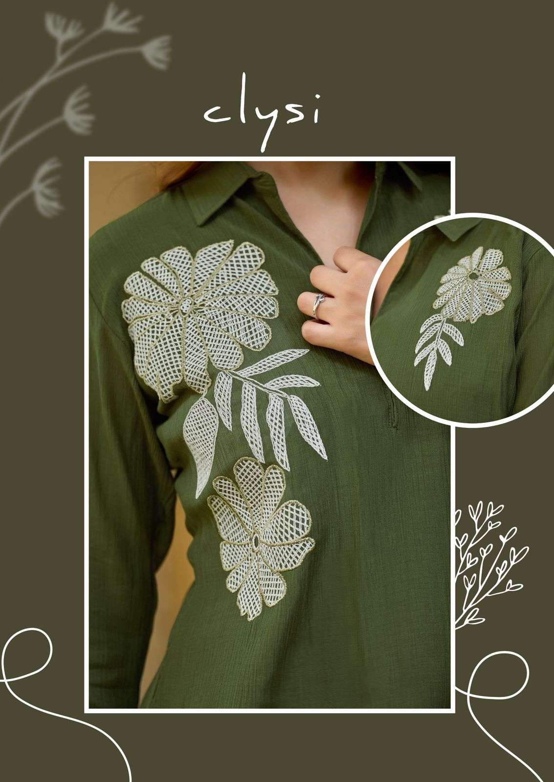 CLYSI AVIRA VISCOSE FANCY COOL SUMMER WEAR LADIES TOP WITH BOTTOM PAIR 