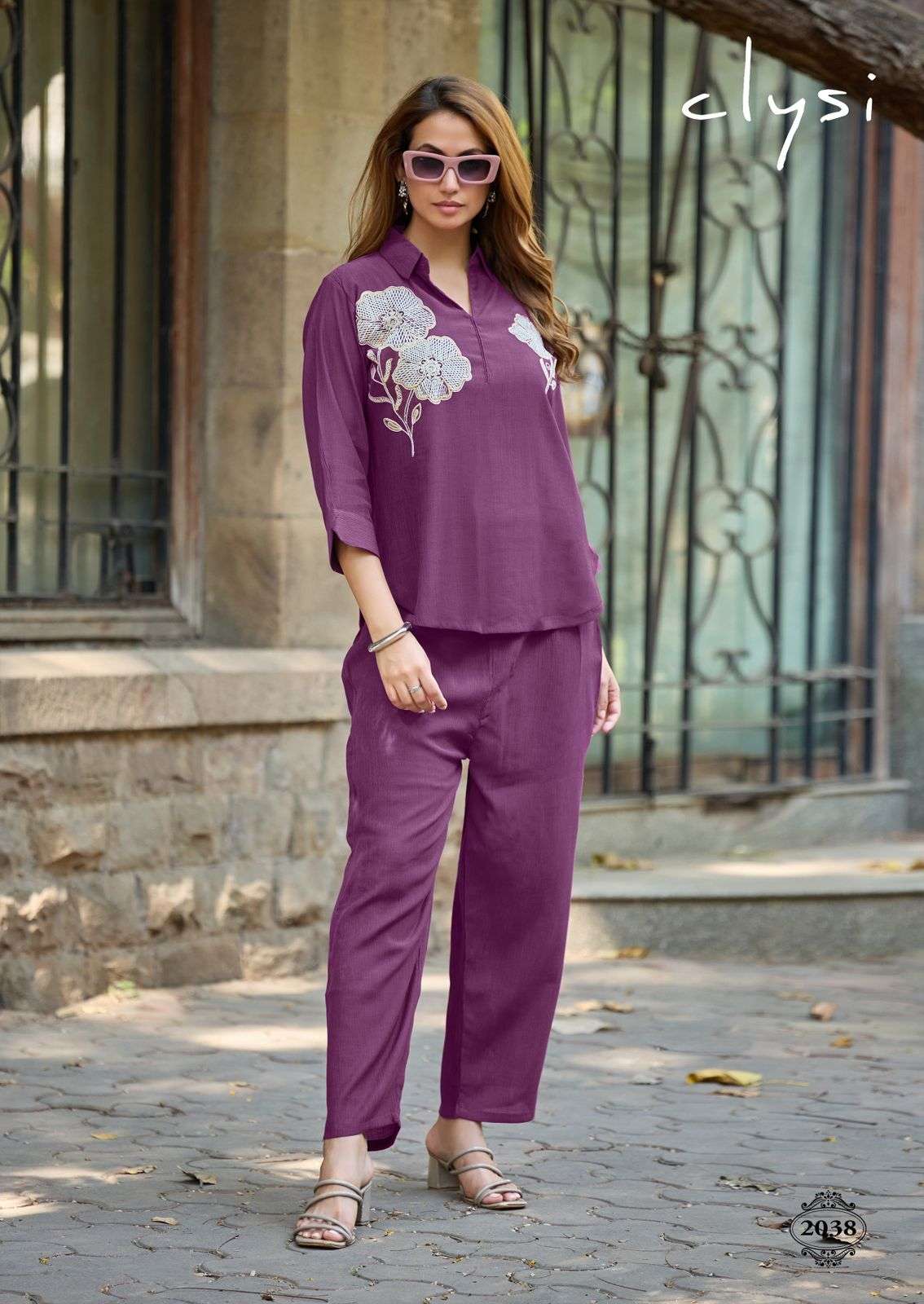 CLYSI AVIRA VISCOSE FANCY COOL SUMMER WEAR LADIES TOP WITH BOTTOM PAIR 