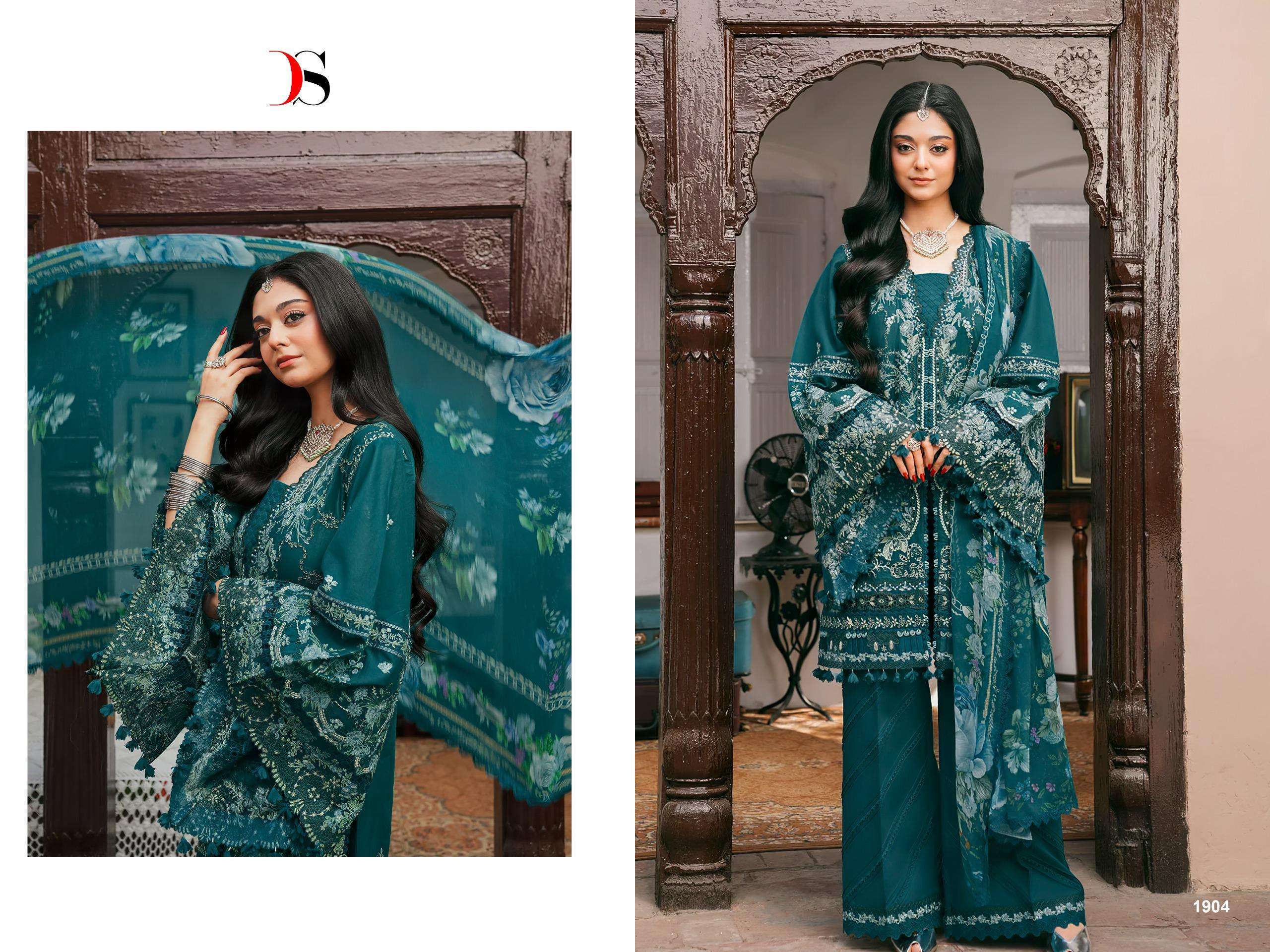 DEEPSY SUITS ELAF PREMIUM LUXURY LAWN COLLECTION VOL 4 COTTON HAVY EMBROIDERY DESIGNER WORK SUIT