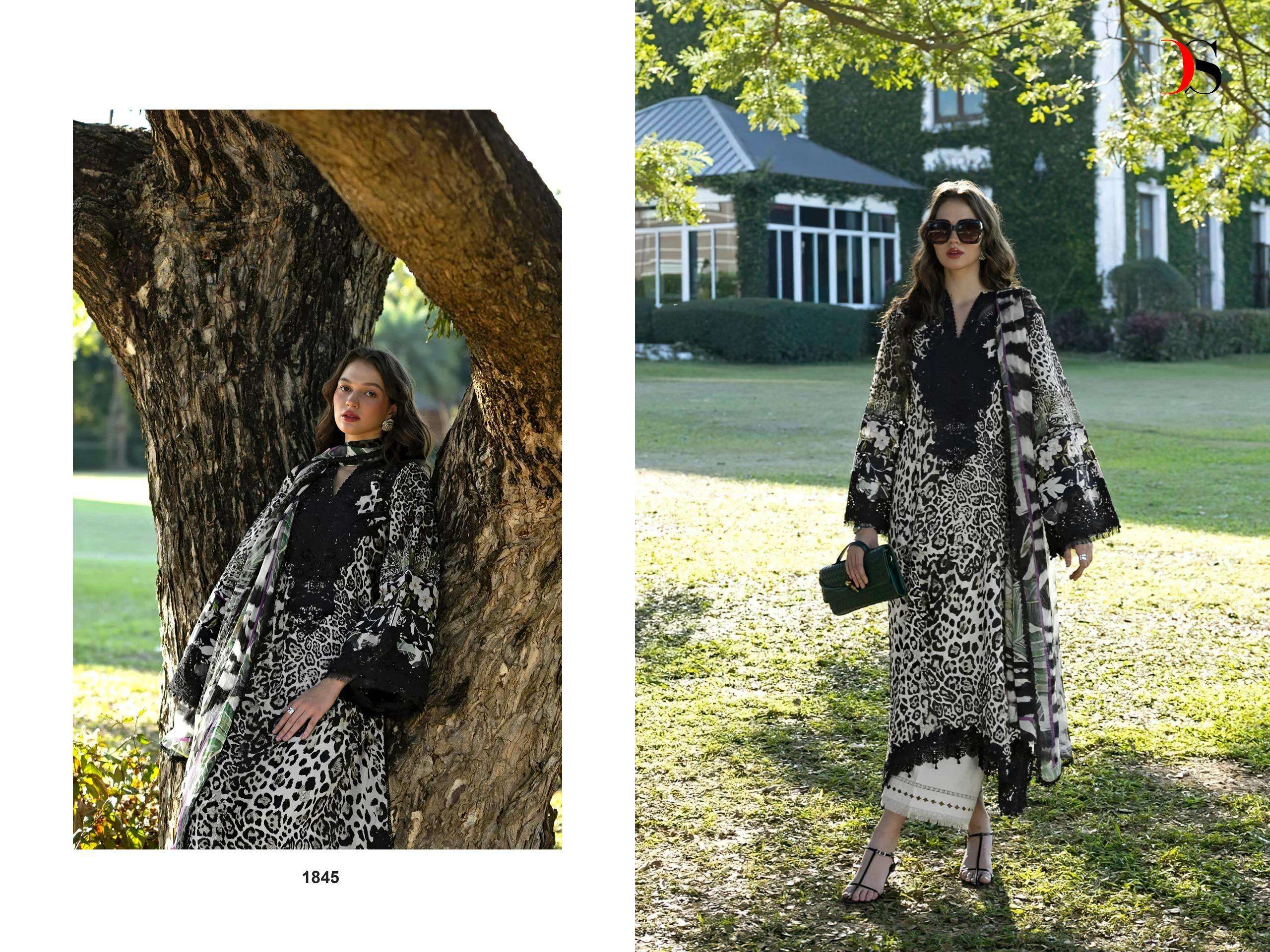 DEEPSY SUITS ELAF SIGNATURE NX COTTON HEAVY PATCH EMBROIDERY WORK SUIT