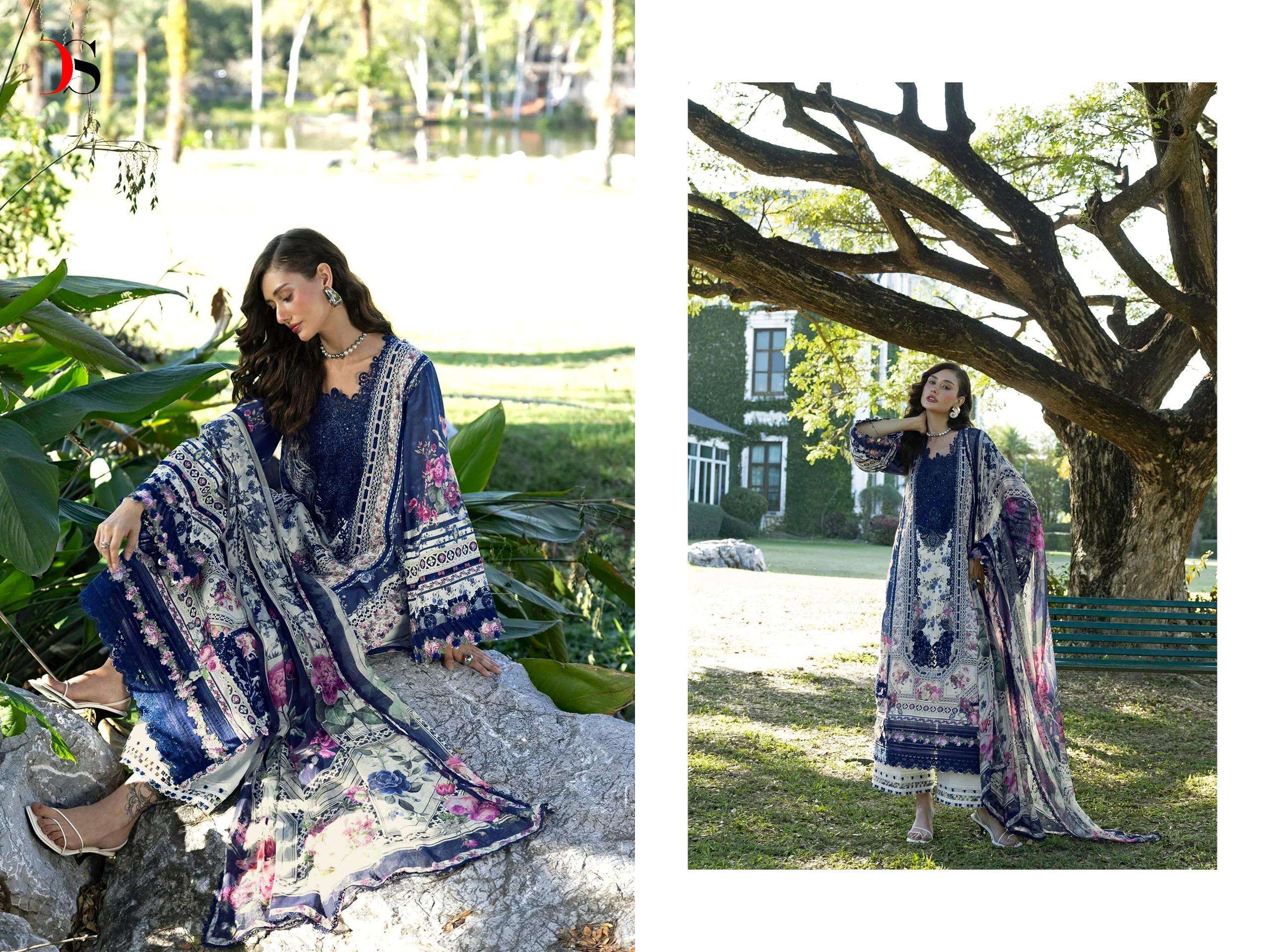 DEEPSY SUITS ELAF SIGNATURE NX COTTON HEAVY PATCH EMBROIDERY WORK SUIT