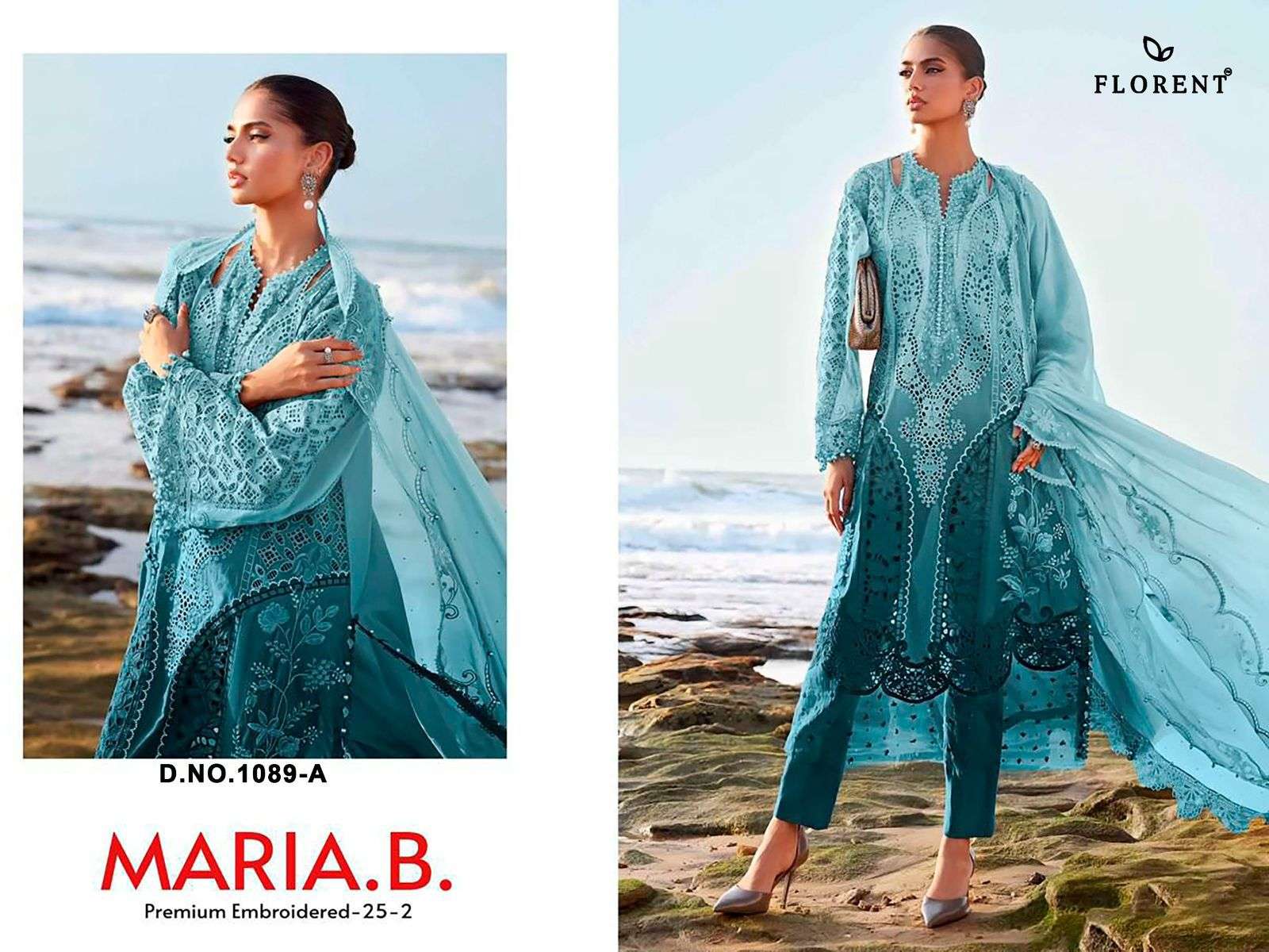 DEEPSY SUITS HIT DESIGN NO 1089 COTTON HEAVY EMBROIDERED DESIGNER SUIT