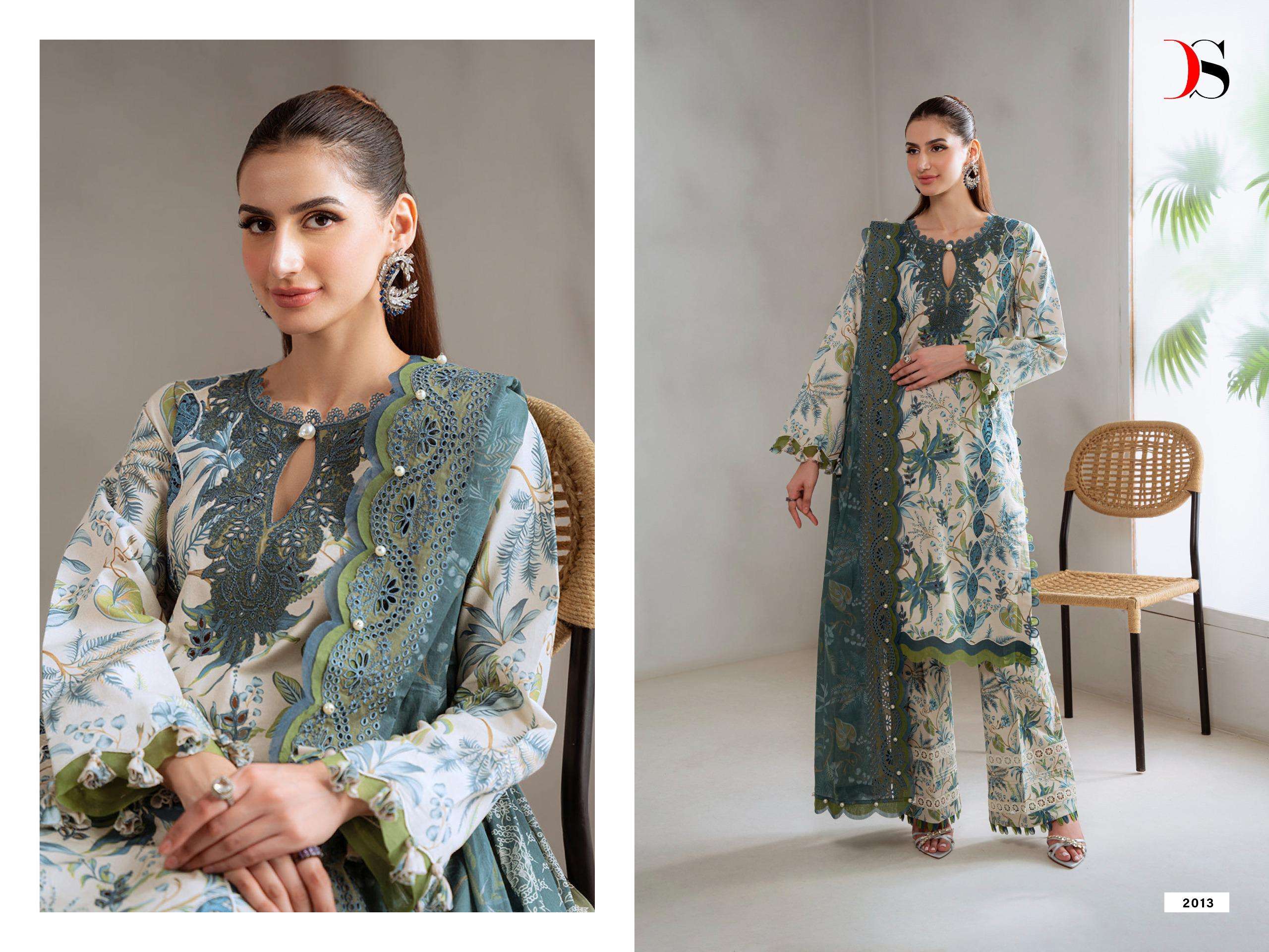 DEEPSY SUITS JADE BAGH COTTON HEAVY PATCH EMBROIDERY WORK SALWAR KAMEEZ 